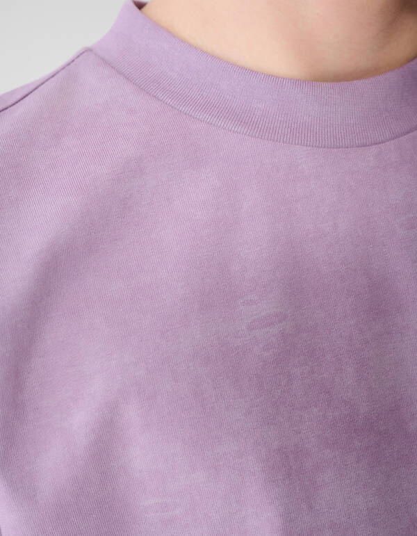 Oversized Washed Label T-shirt Lichtpaars SHOEBY BOYS