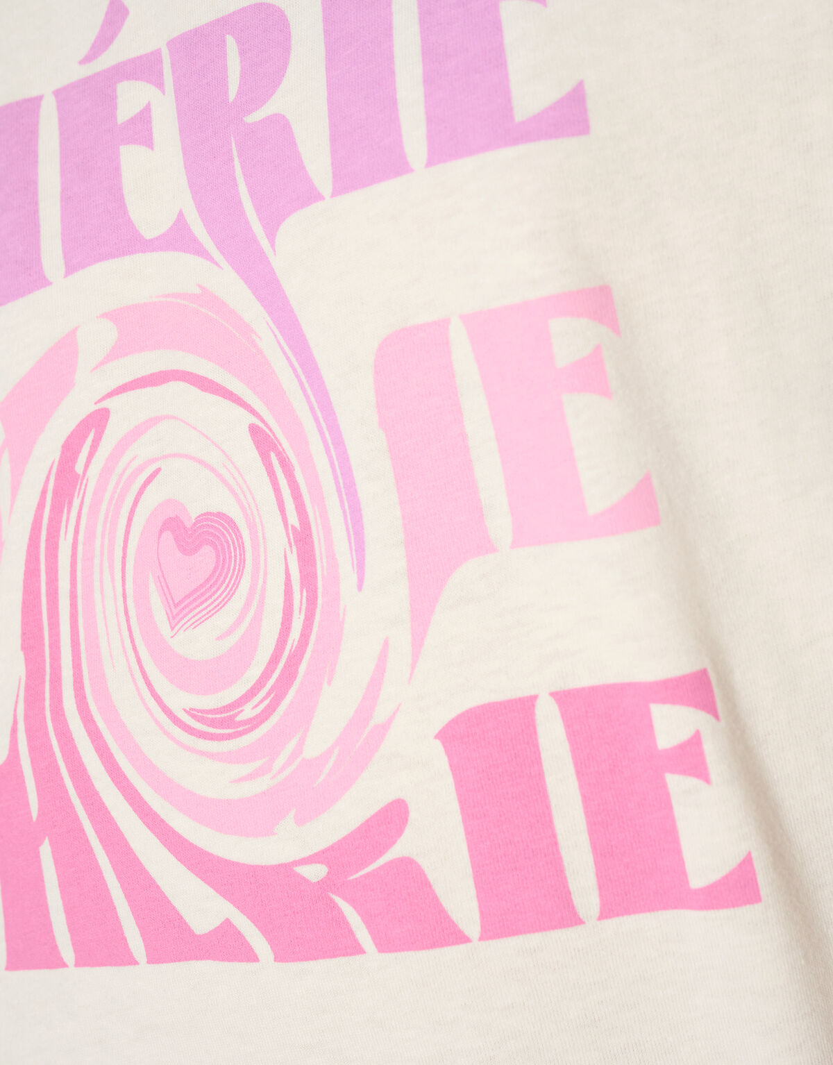 Artwork T-shirt Gebroken Wit SHOEBY GIRLS