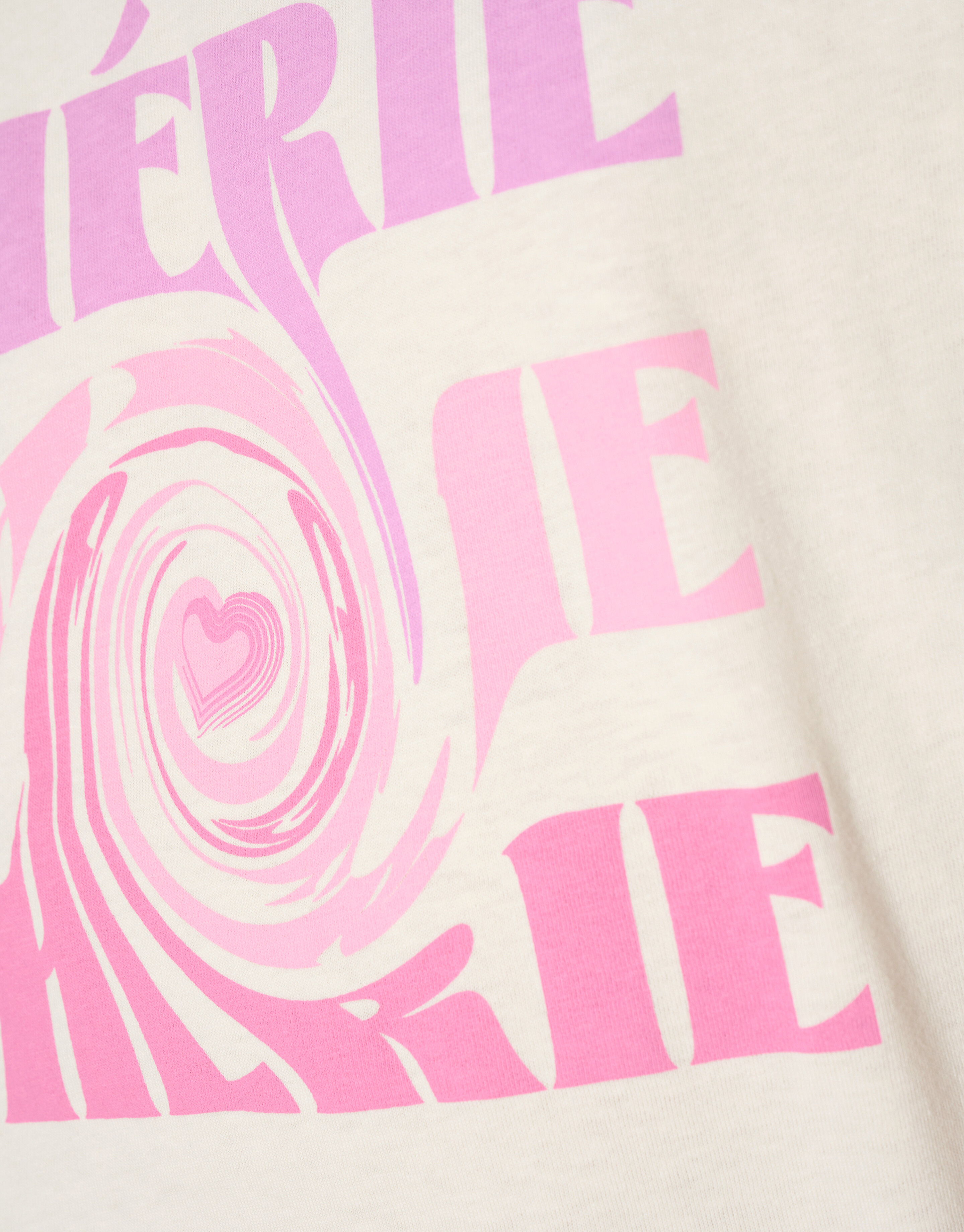 Artwork T-shirt Gebroken Wit SHOEBY GIRLS