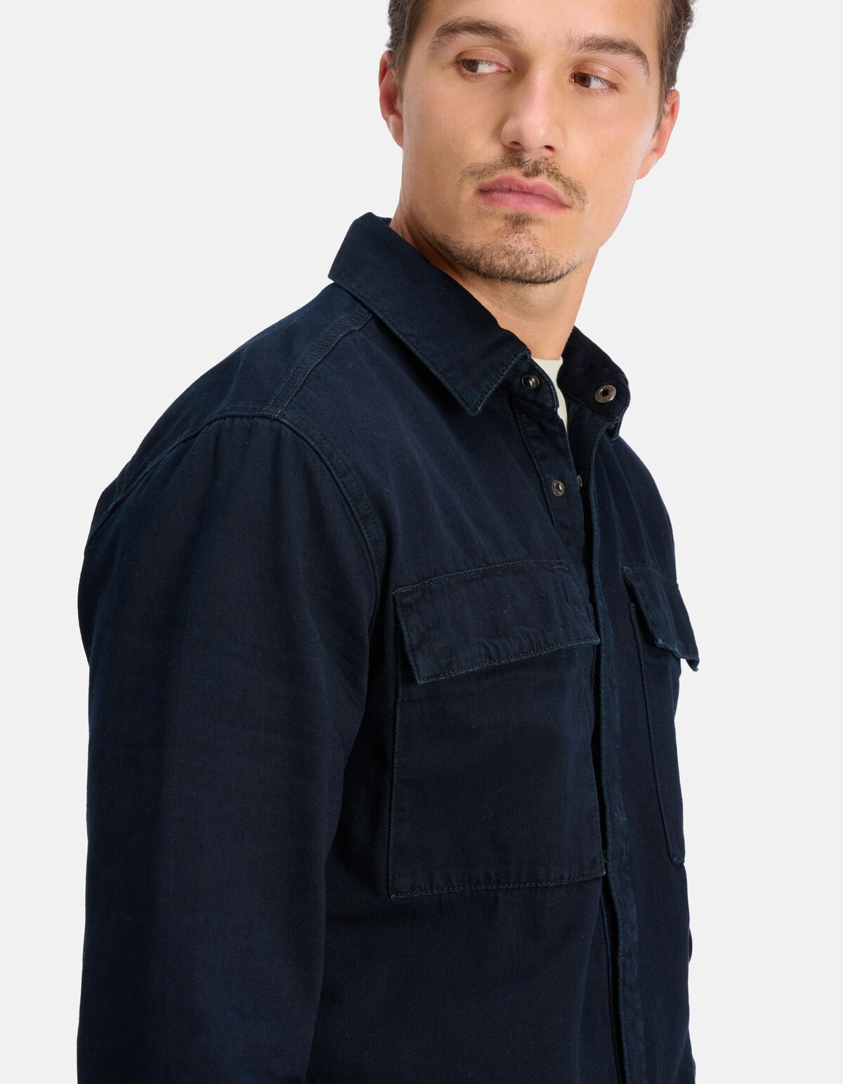 Denim Overhemd Blauw/Zwart SHOEBY MEN