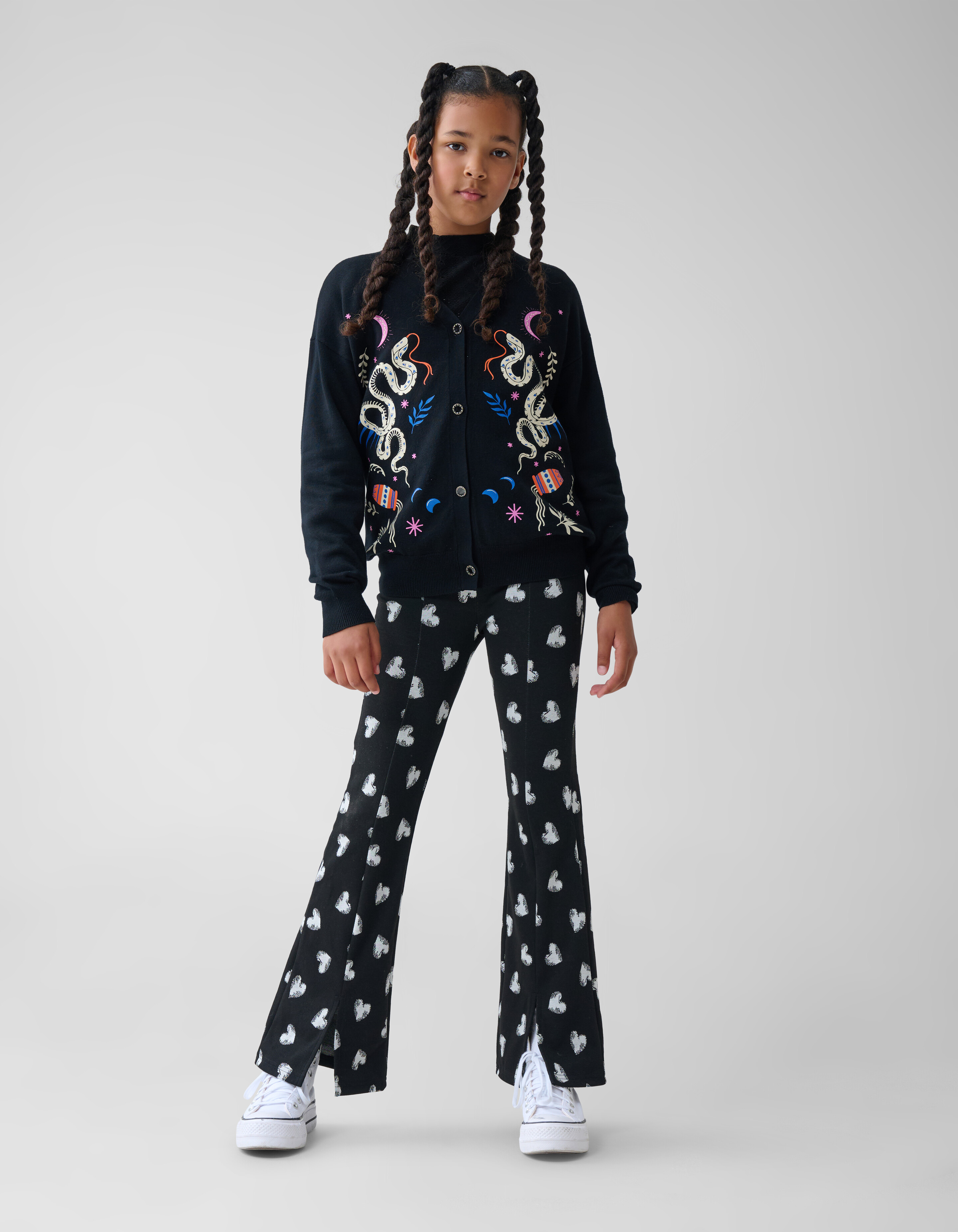 Printed Vest Zwart SHOEBY GIRLS