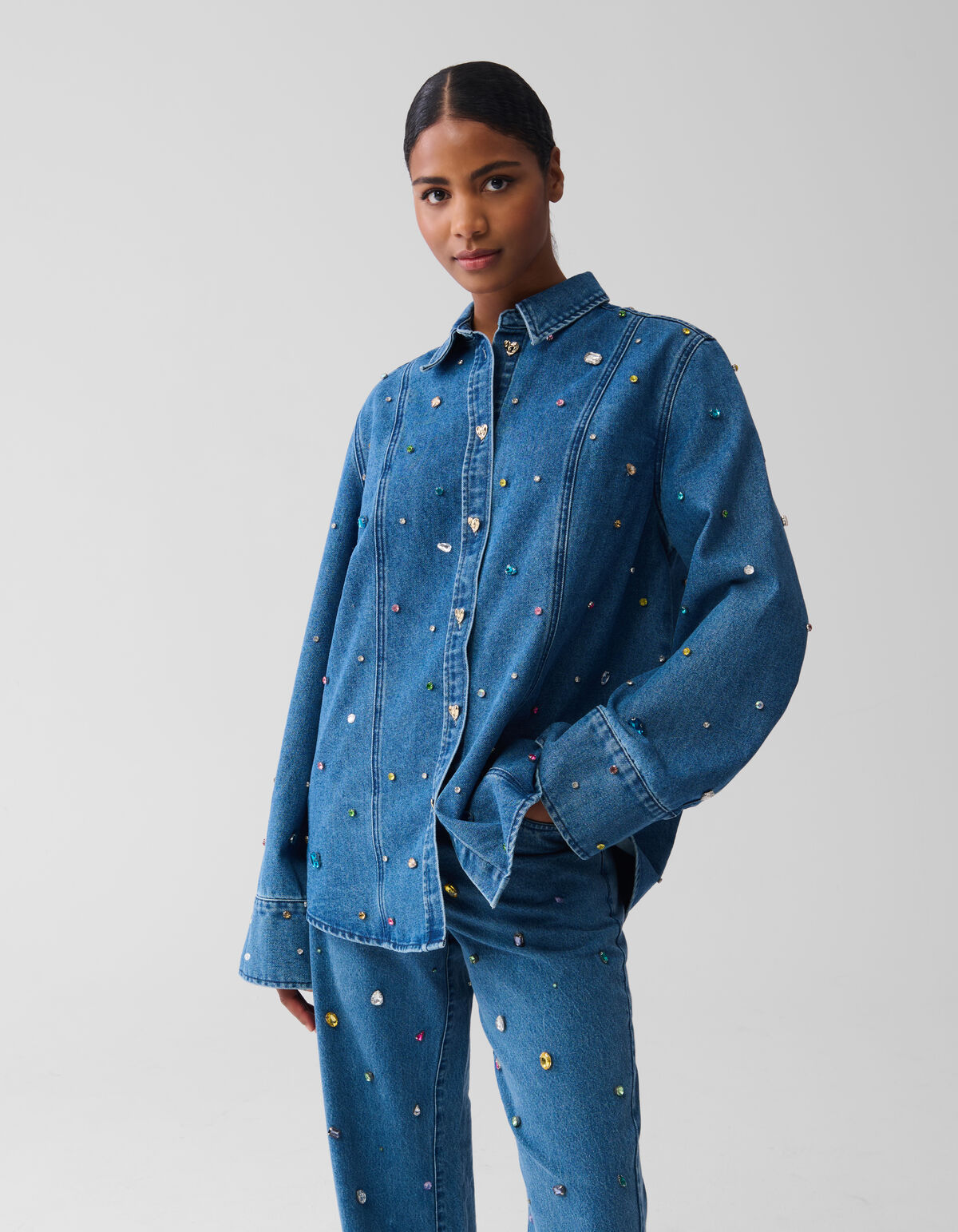 Denim Stone Blouse SHOEBY WOMEN