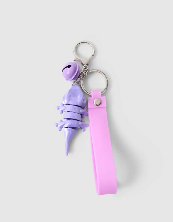 Krokodil Sleutelhanger Paars SHOEBY ACCESSOIRES