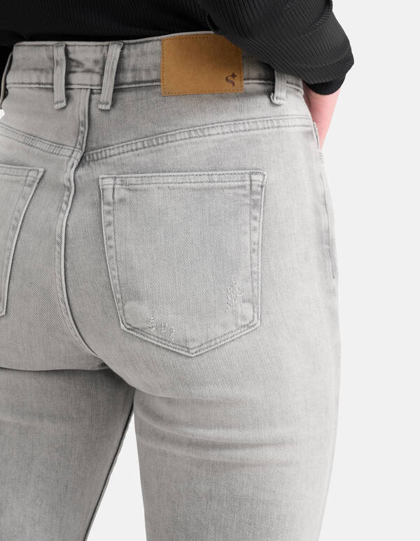 Tapered Fit Jeans Lichtgrijs SHOEBY WOMEN