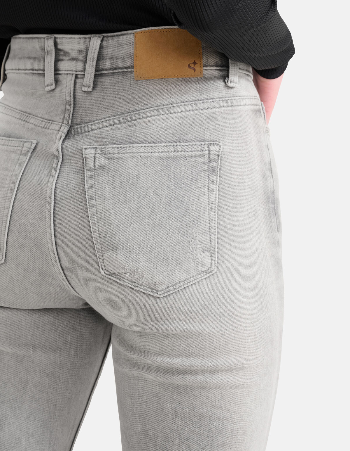 Tapered Fit Jeans Lichtgrijs SHOEBY WOMEN