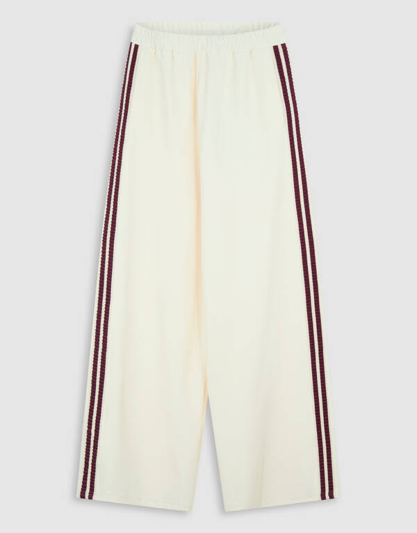 Tape Wide Leg Broek Lichtgeel SHOEBY WOMEN