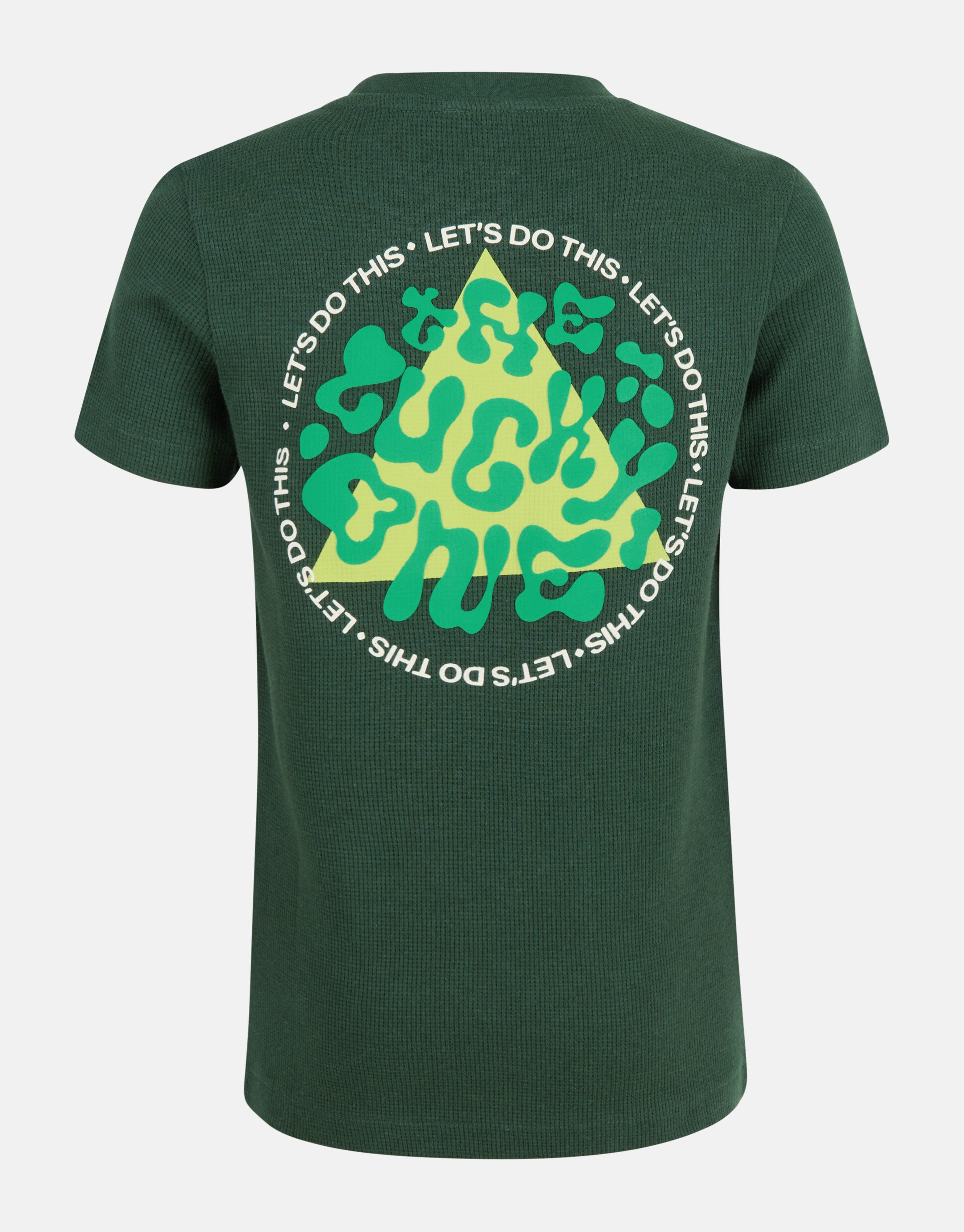 Structuur T-shirt Donkergroen SHOEBY BOYS