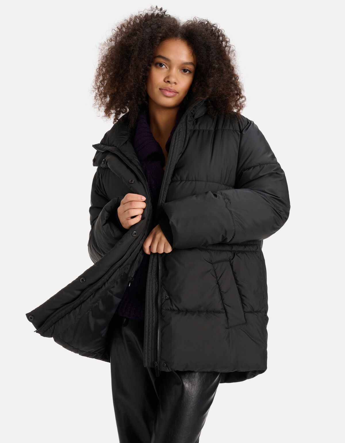 Korte Puffer Jas Zwart SHOEBY WOMEN