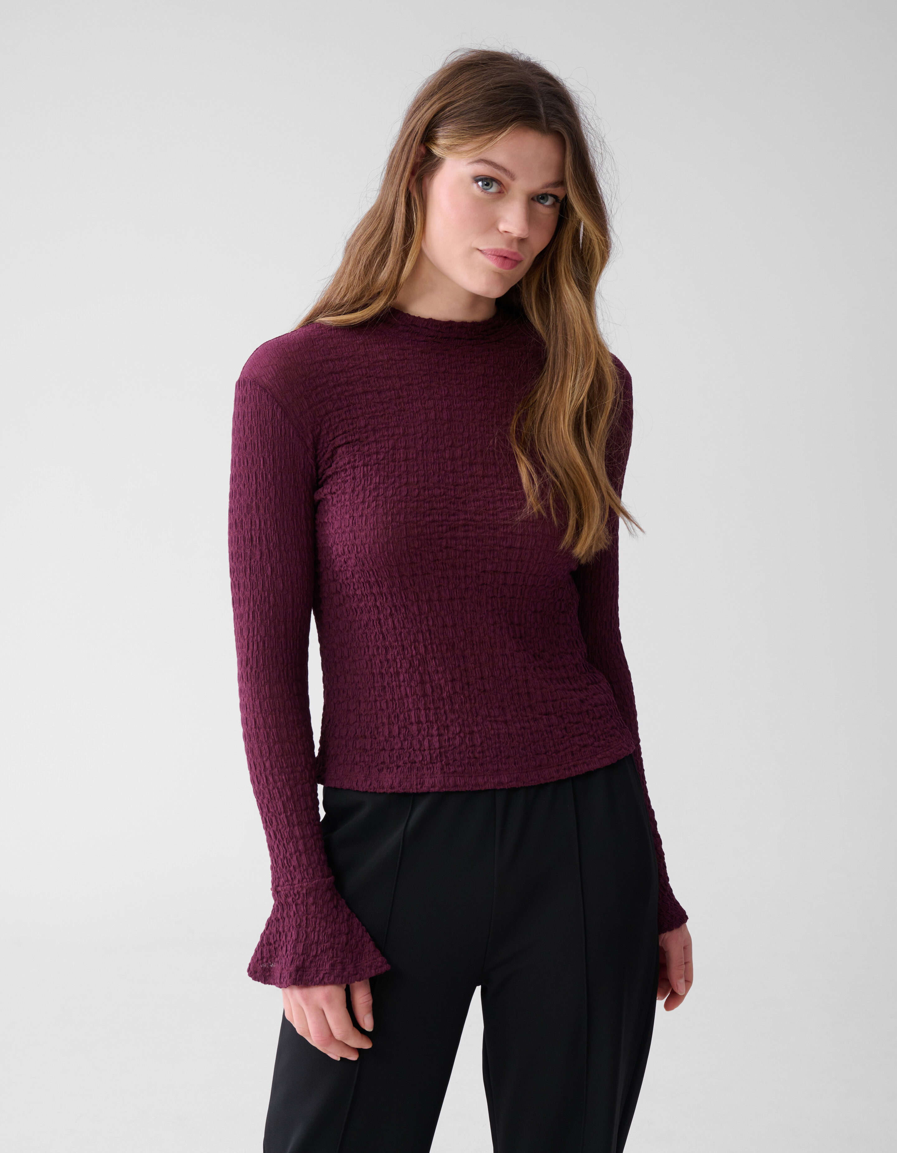 Crinkle Top Bordeaux SHOEBY WOMEN