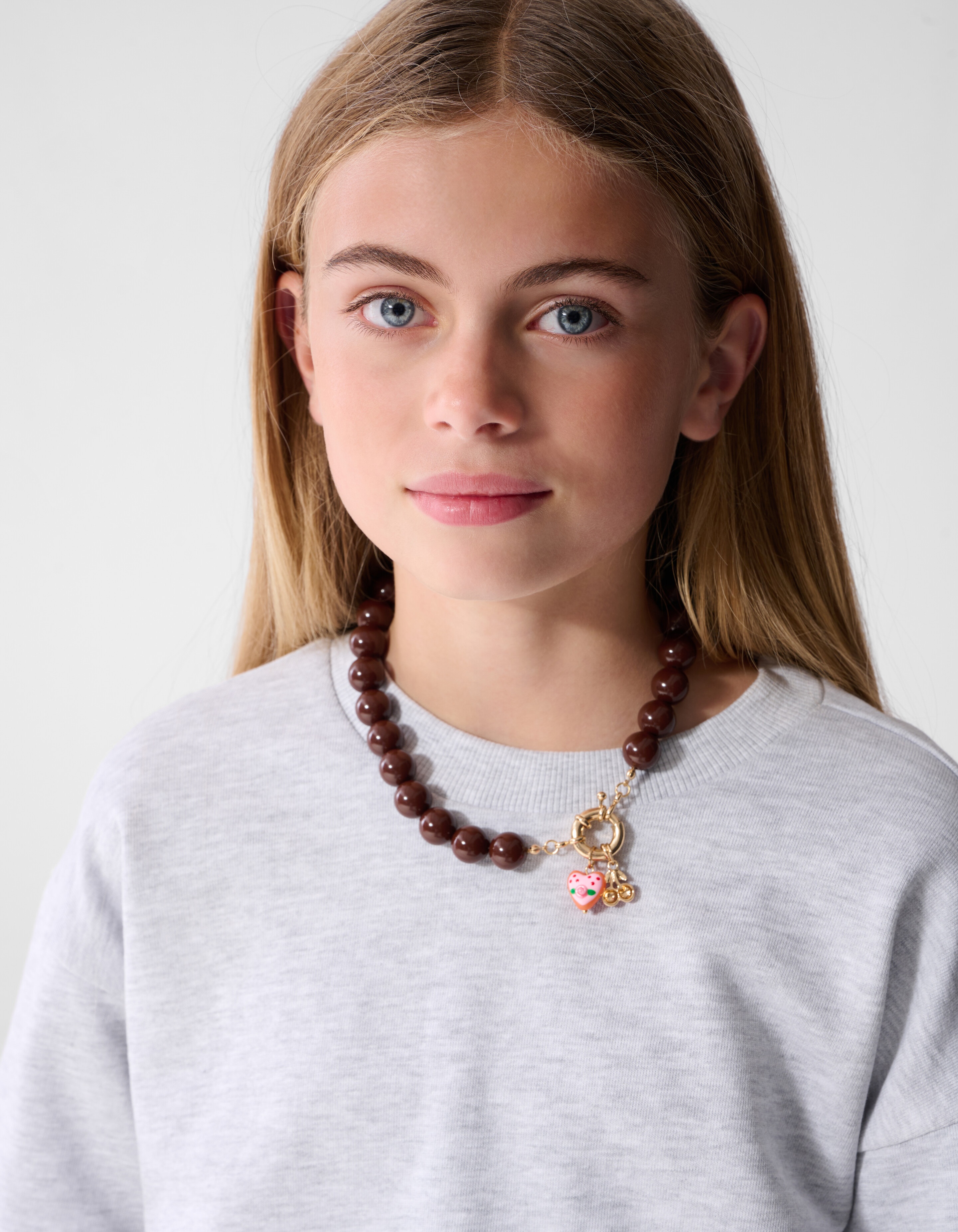 Balloon Longsleeve T-shirt Lichtgrijs SHOEBY GIRLS