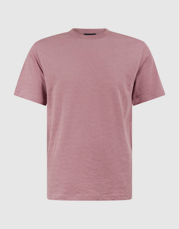 Jacquard T-shirt Roze SHOEBY MEN