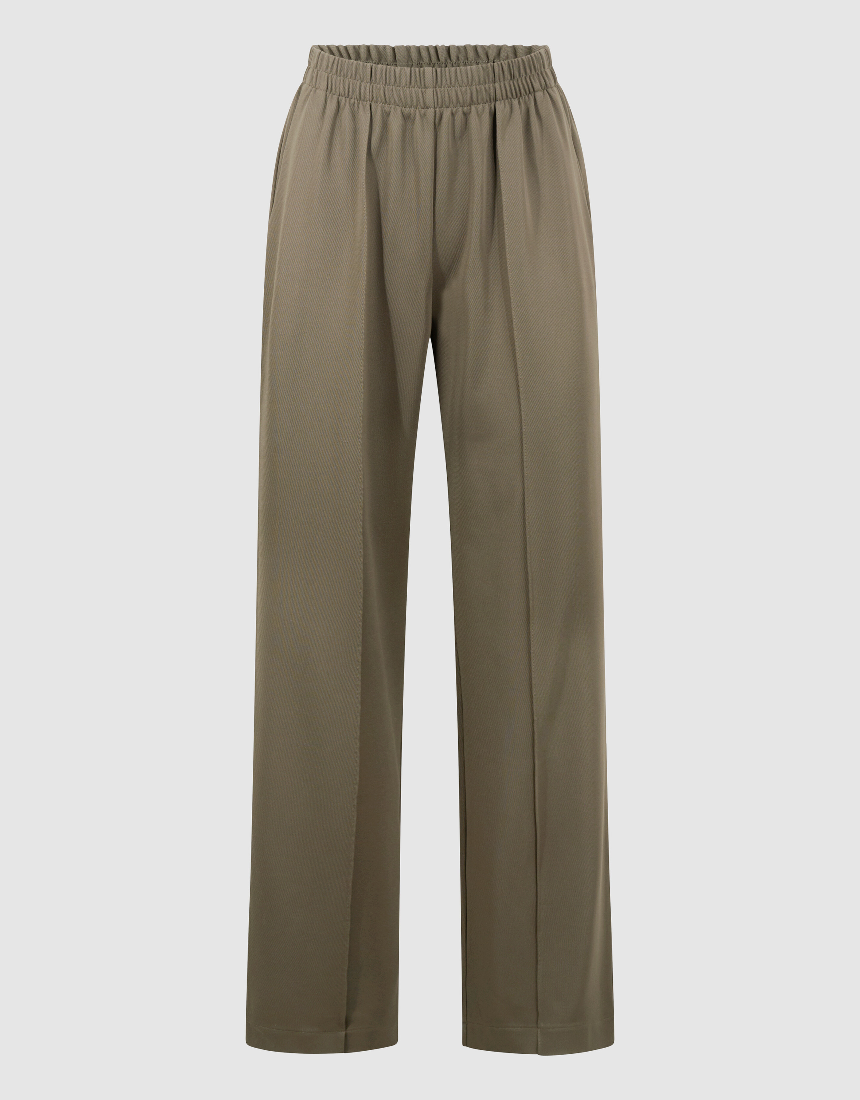 Basis Wide Leg Broek Donkergroen SHOEBY WOMEN