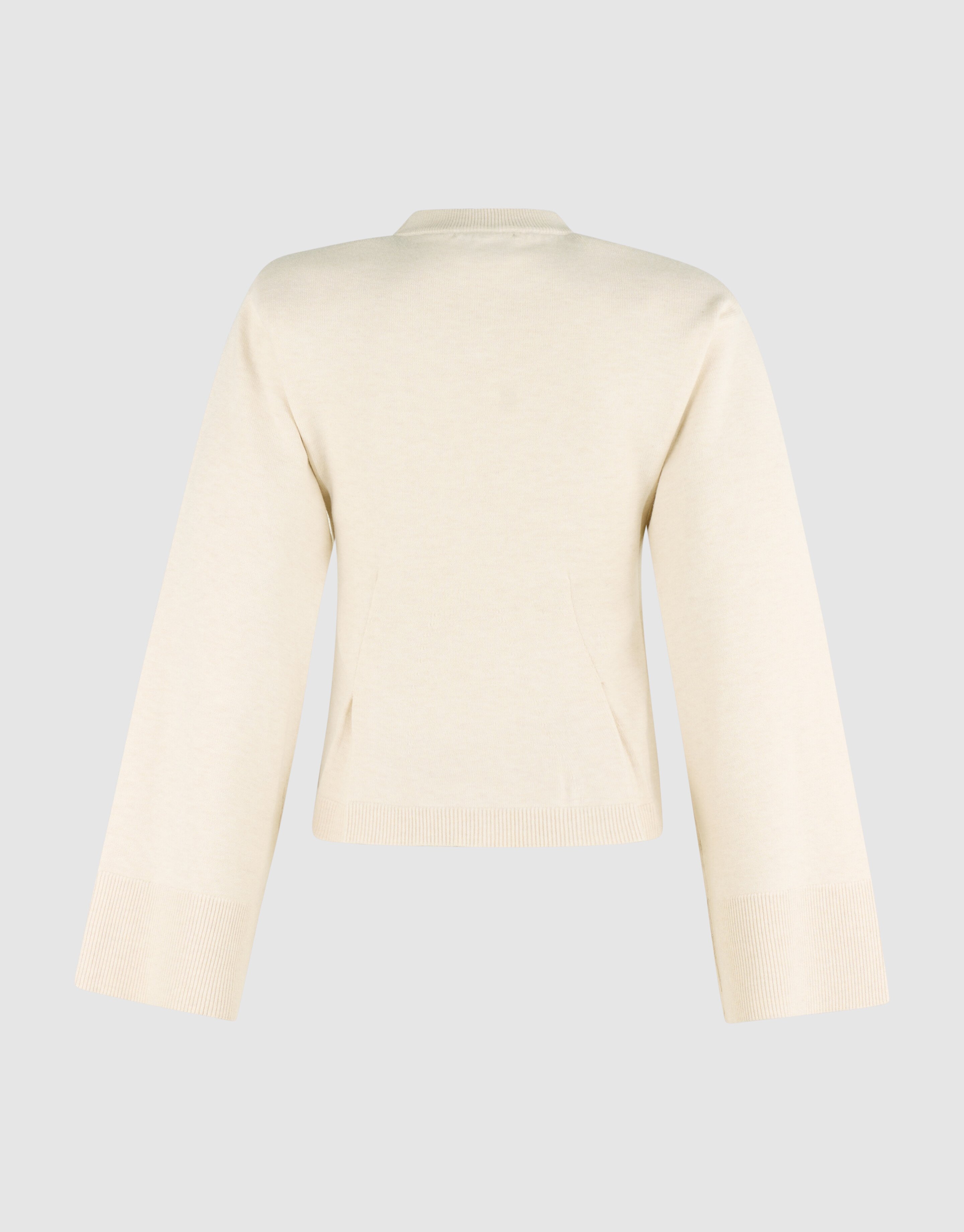 Peplum Gebreide Trui Ecru SHOEBY WOMEN