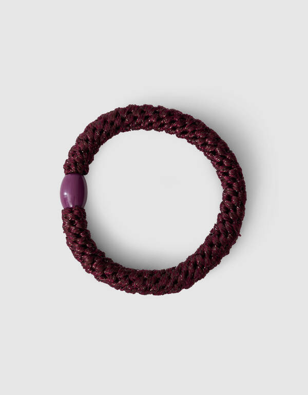 Lurex Haarelastiek Donkerpaars SHOEBY ACCESSOIRES