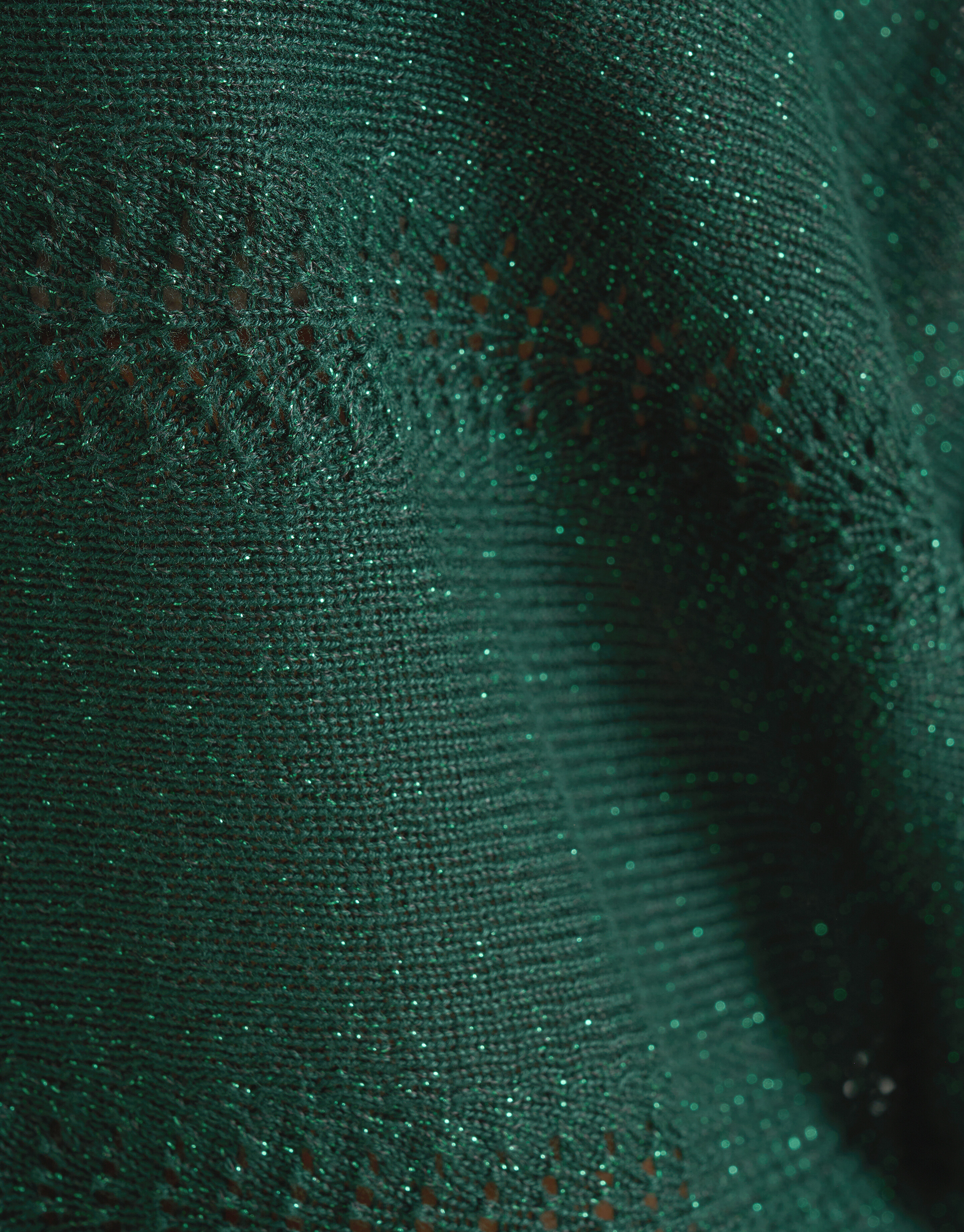 Glitter Vleermuismouwen Trui Groen SHOEBY WOMEN