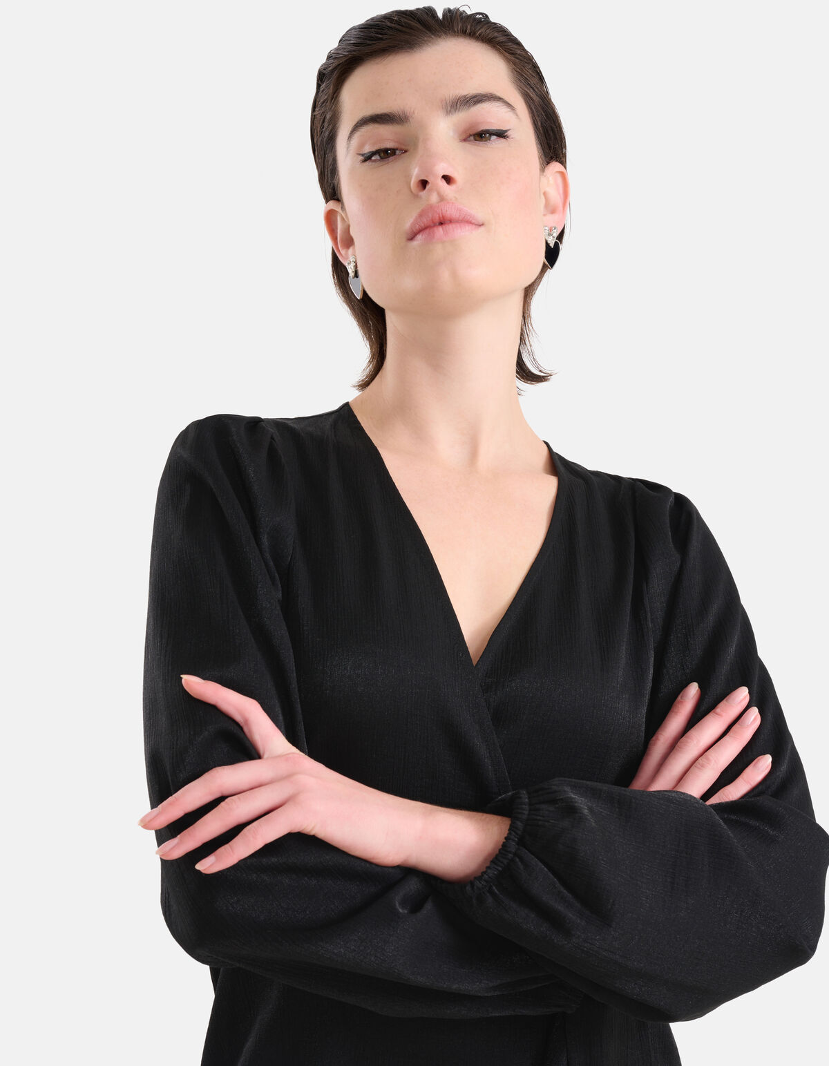 Wrap Jurk Zwart SHOEBY WOMEN