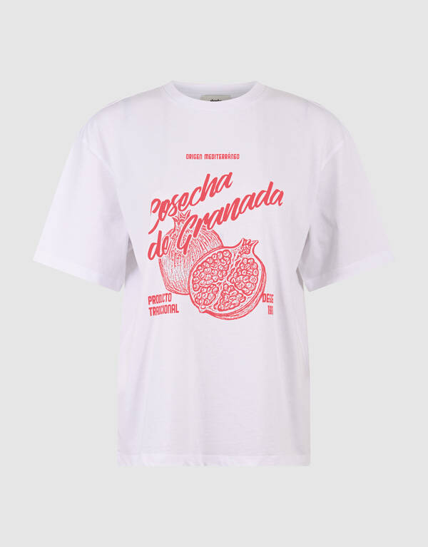 Granada Artwork T-shirt Wit SHOEBY WOMEN