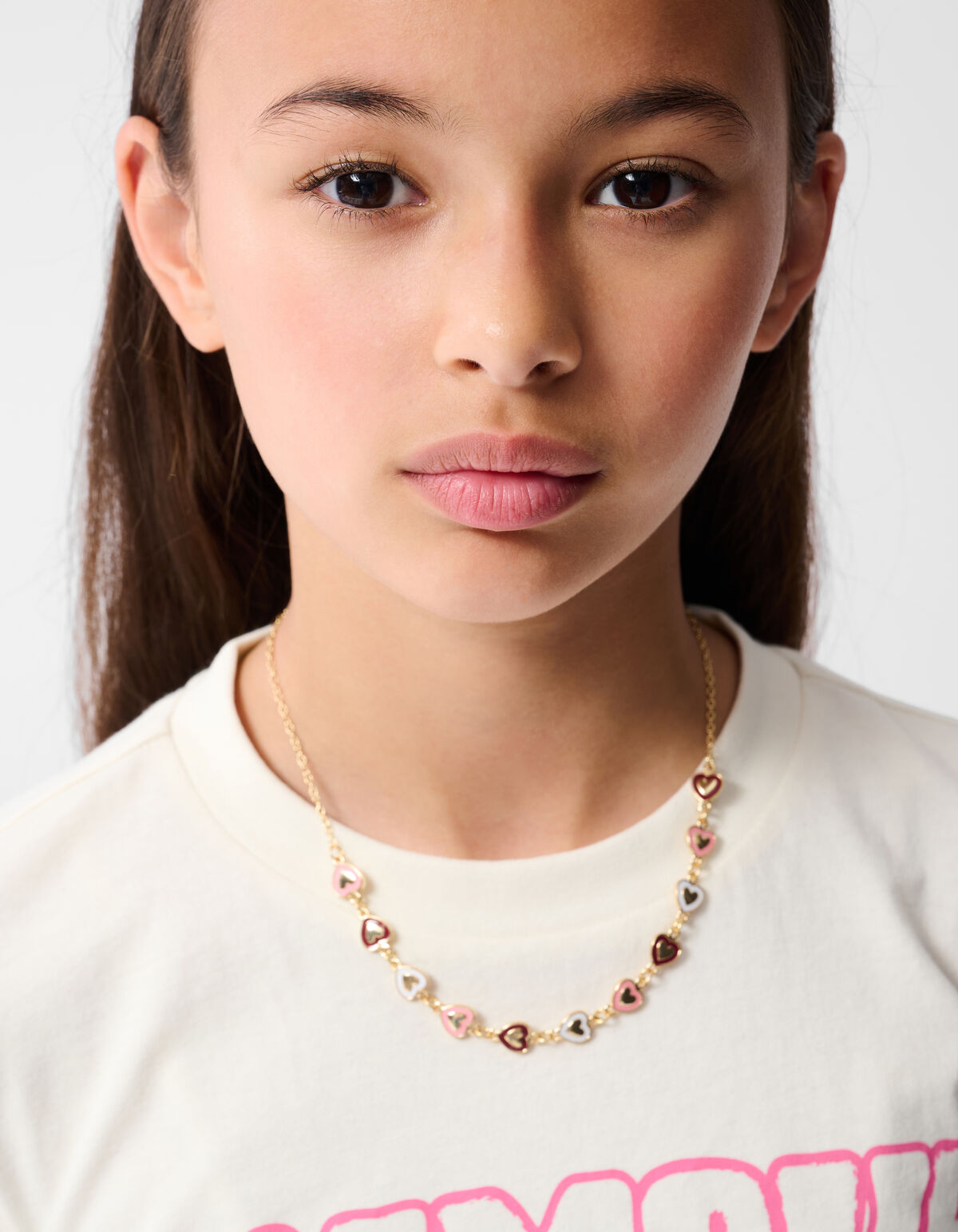 L'amour Artwork T-shirt Gebroken Wit SHOEBY GIRLS