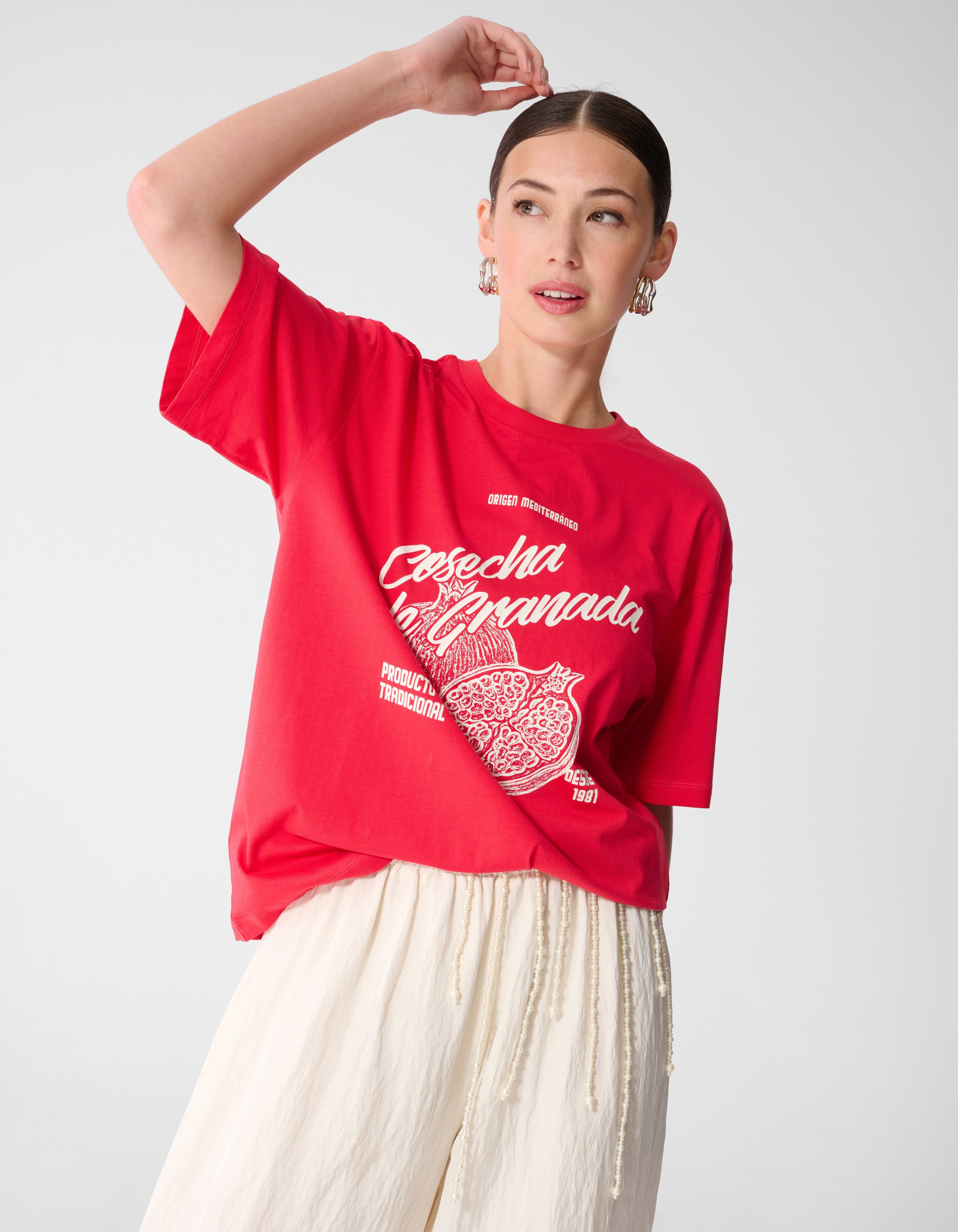 Granada Artwork T-shirt Rood SHOEBY WOMEN