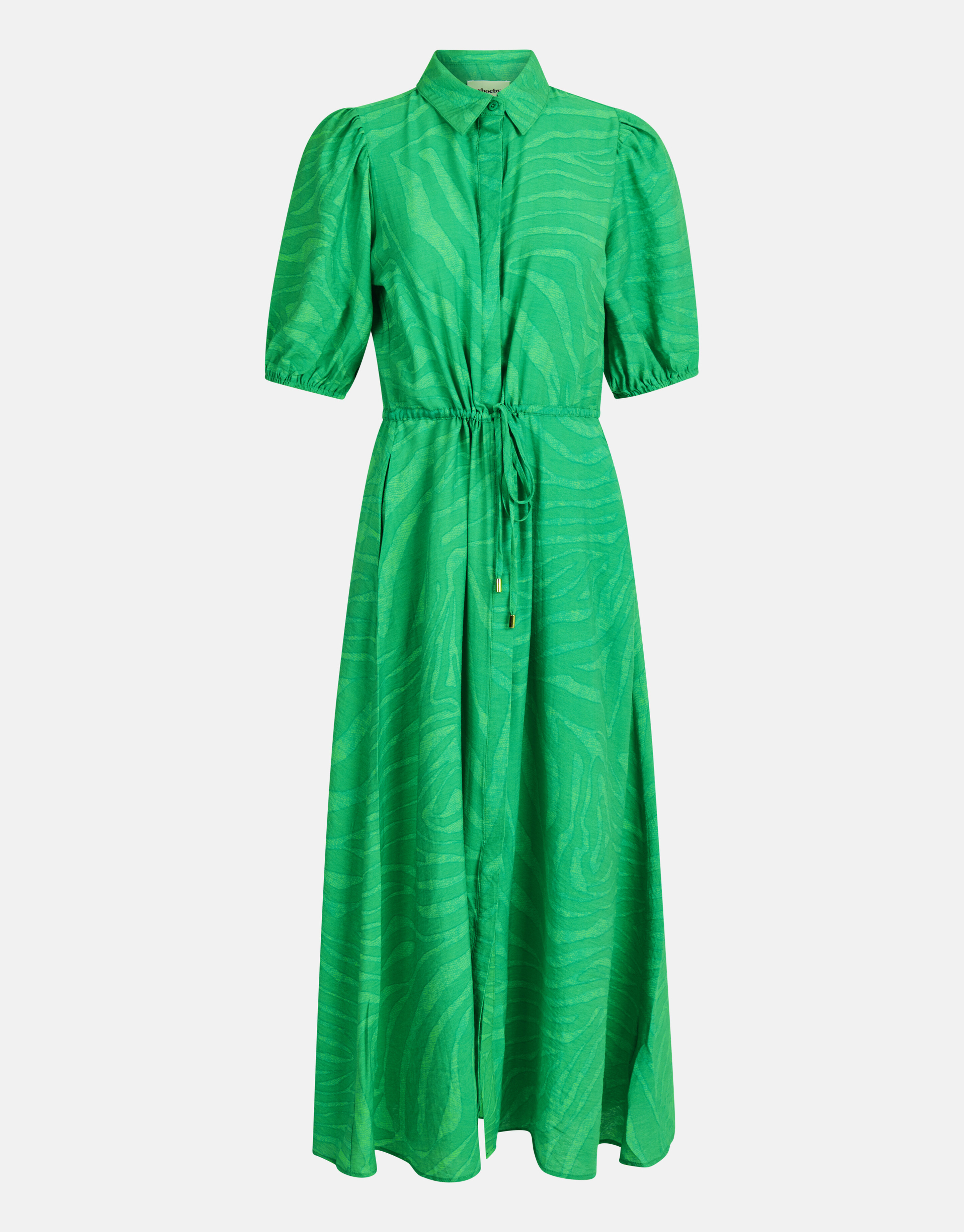 Zebra Print Maxi jurk Groen SHOEBY WOMEN