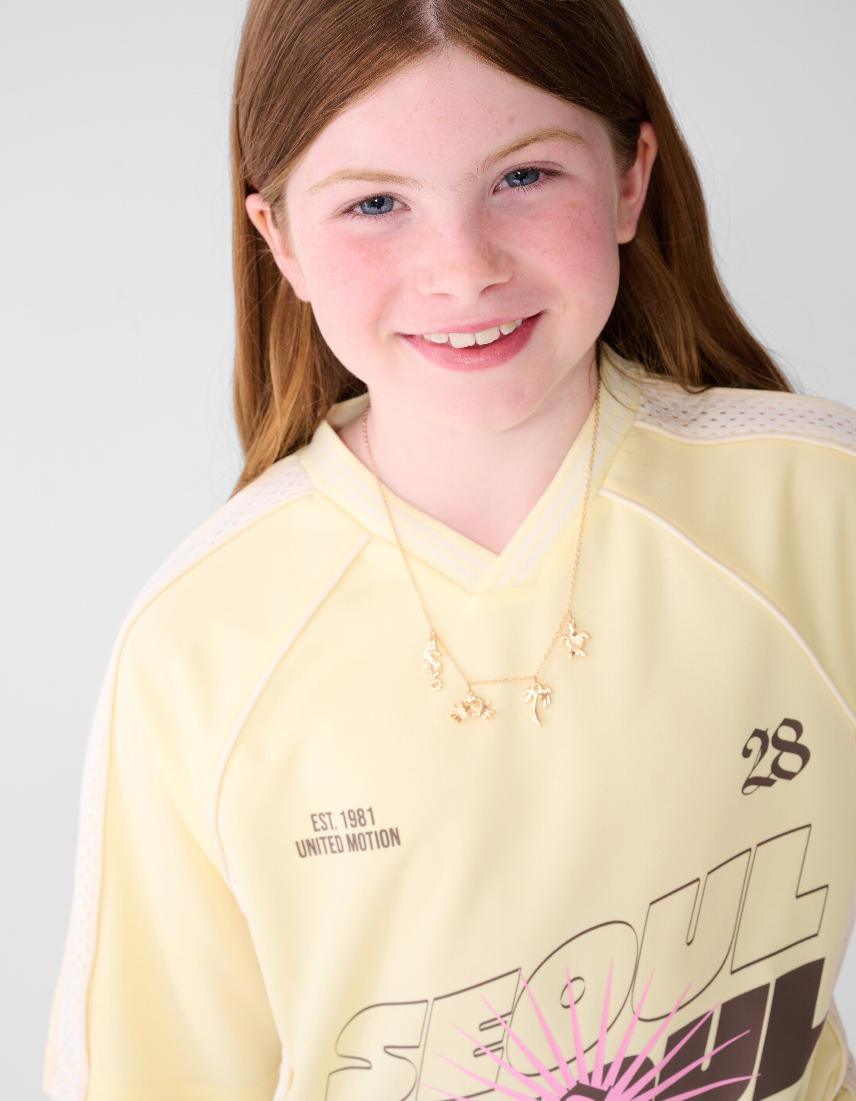 Seoul Baseball T-shirt Lichtgeel SHOEBY GIRLS