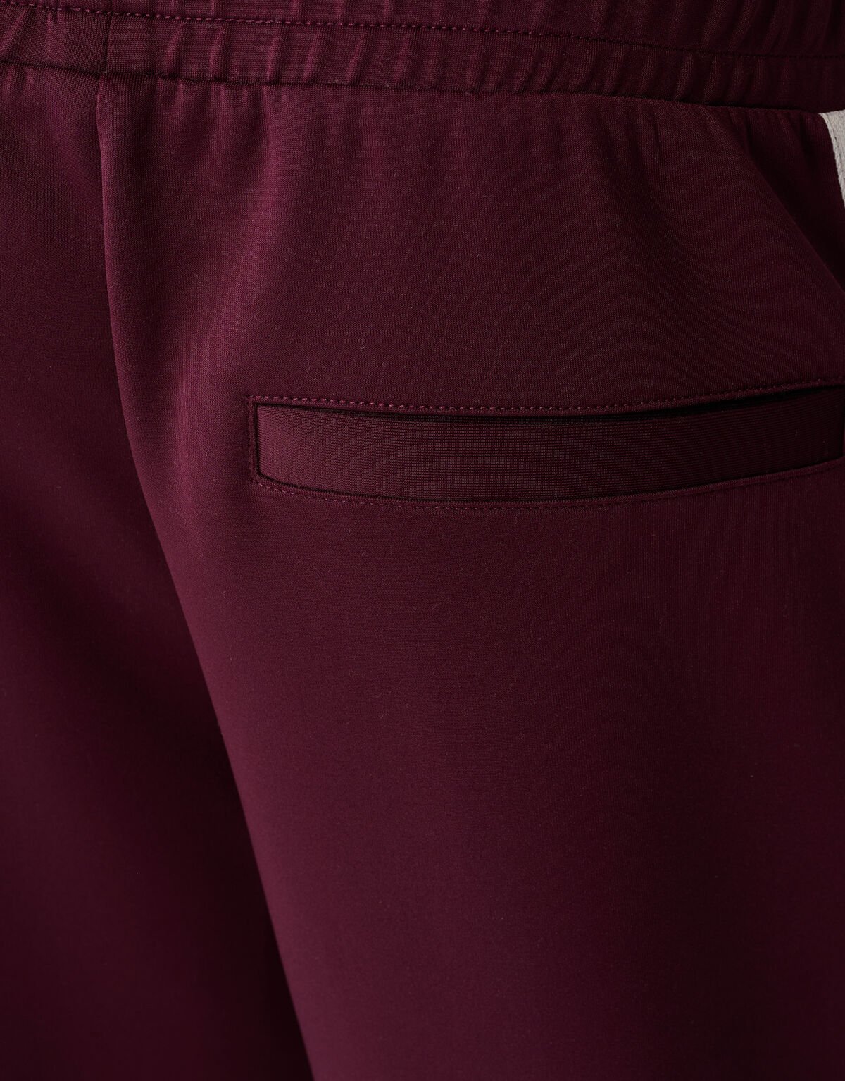 Sporty Wide Leg Broek Donkerrood SHOEBY BOYS