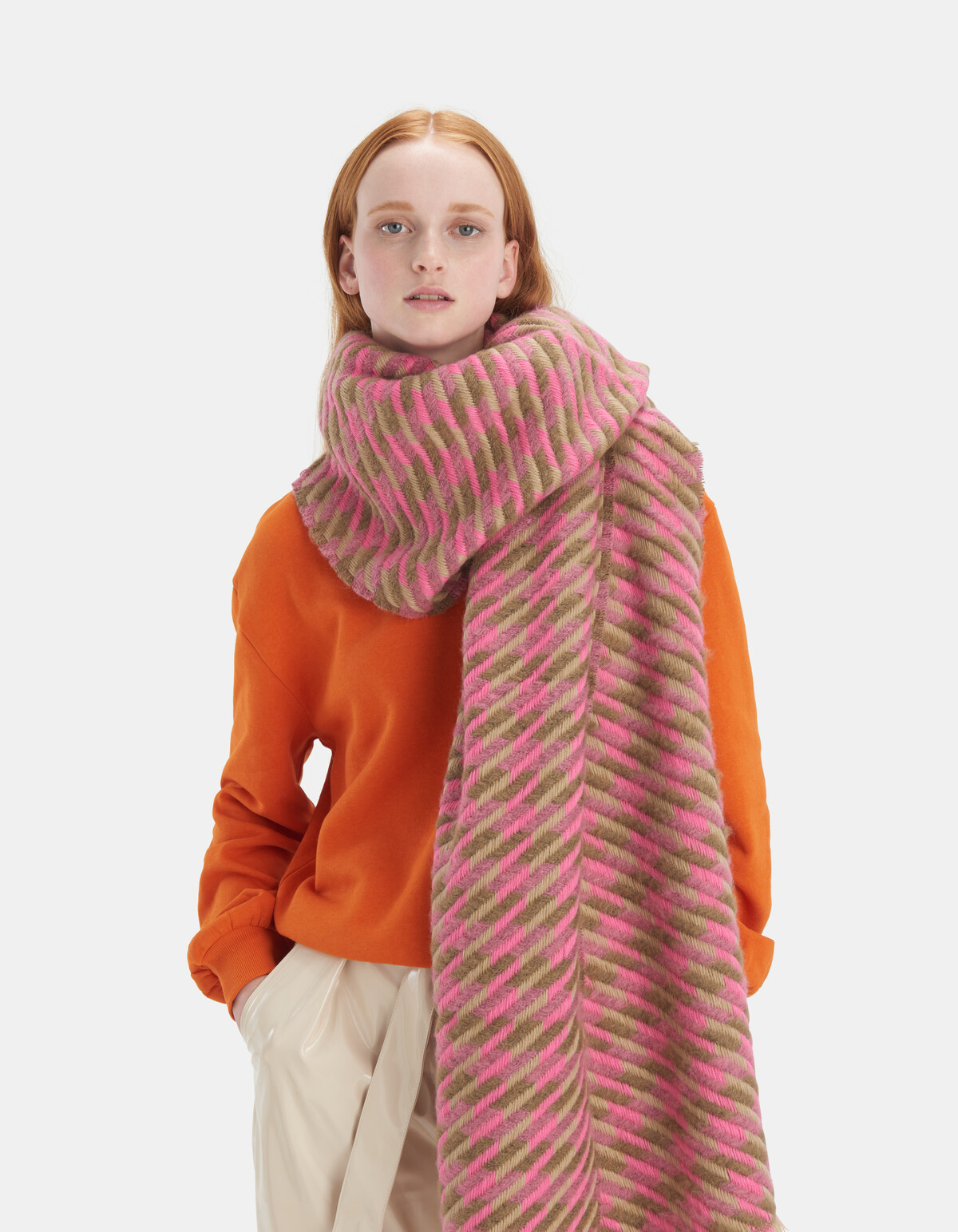 Pied De Poule Wintersjaal ACCESSOIRES SHOEBY