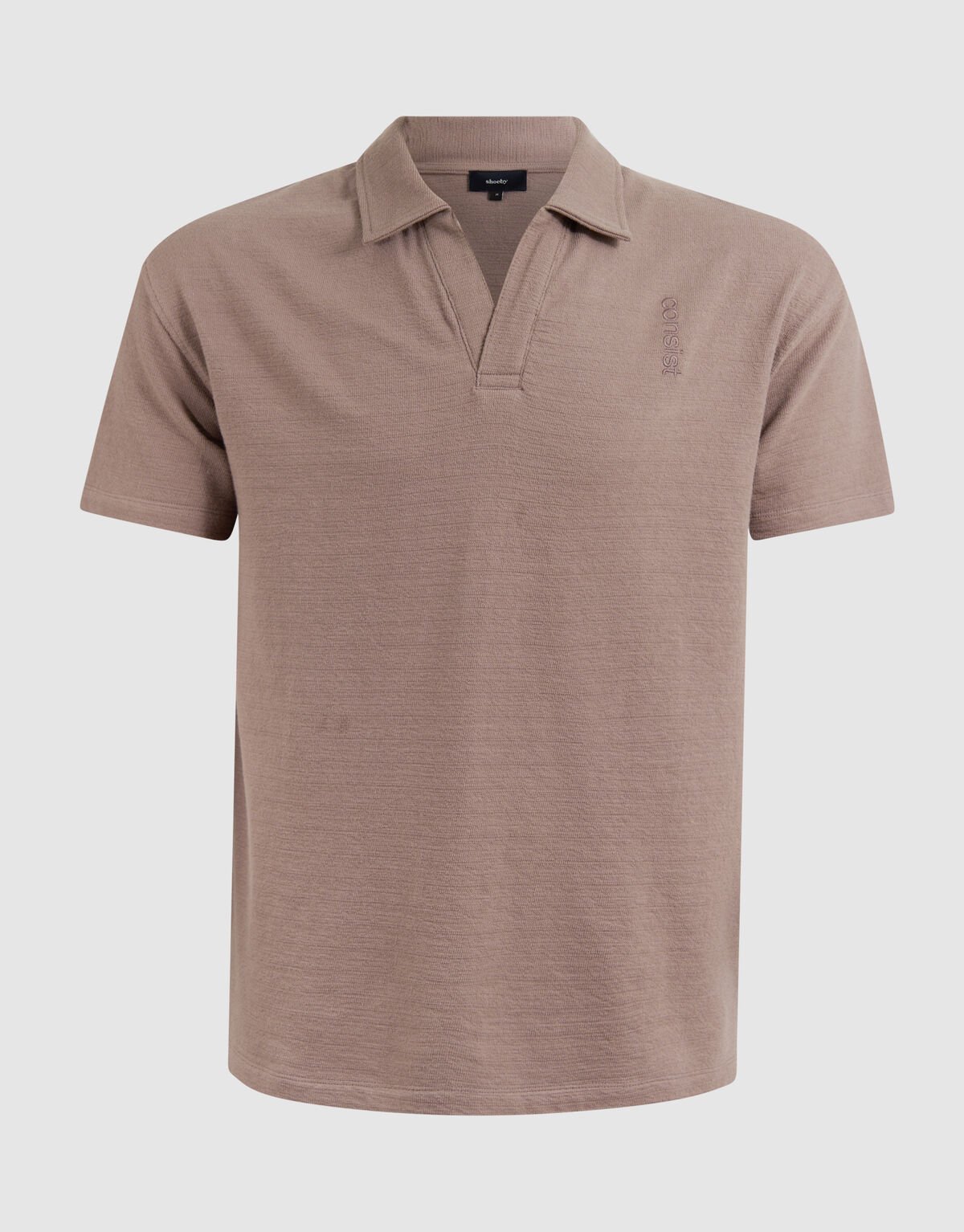 Embroidery Polo Lichtbruin SHOEBY MEN