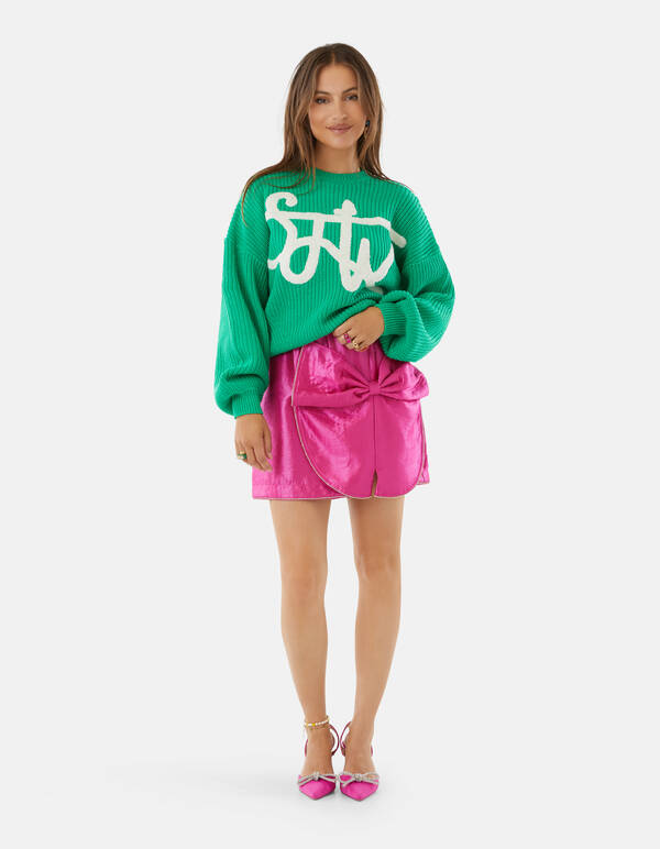 Strass Strik Rok Roze By Lizzy SHOEBY WOMEN