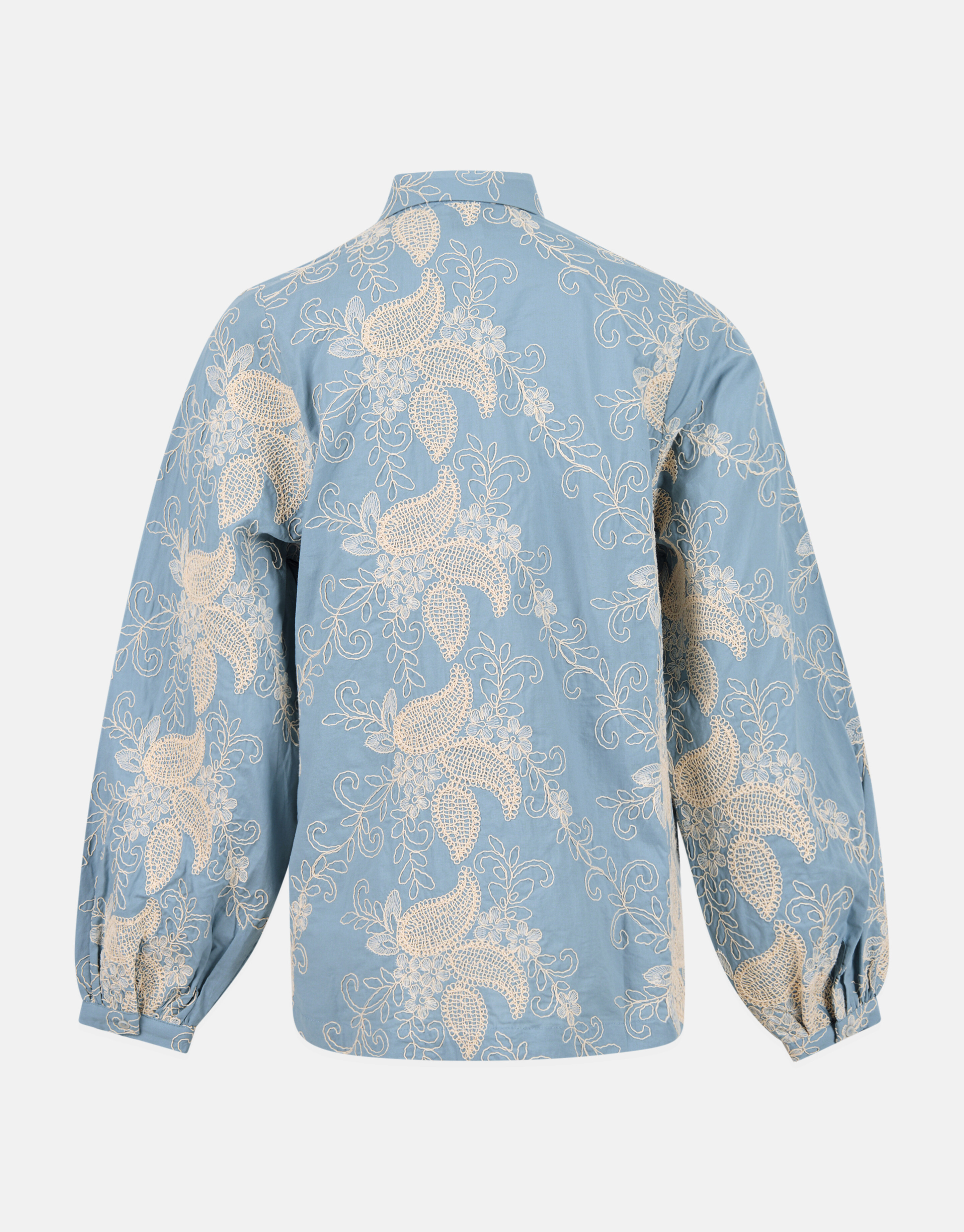 Embroidery Blouse Blauw By Mieke SHOEBY WOMEN