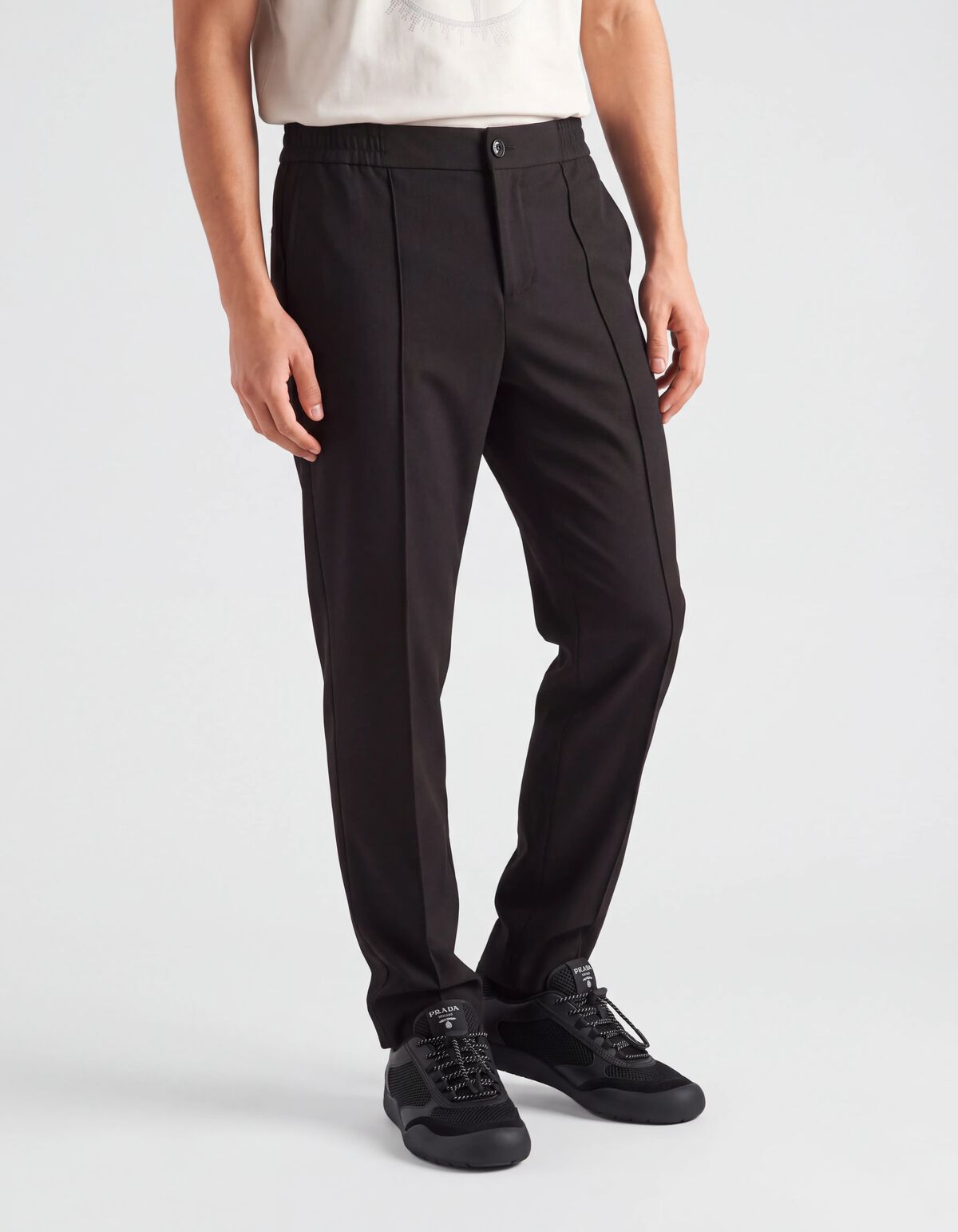Twill Pintuck Broek Zwart SHOEBY MEN
