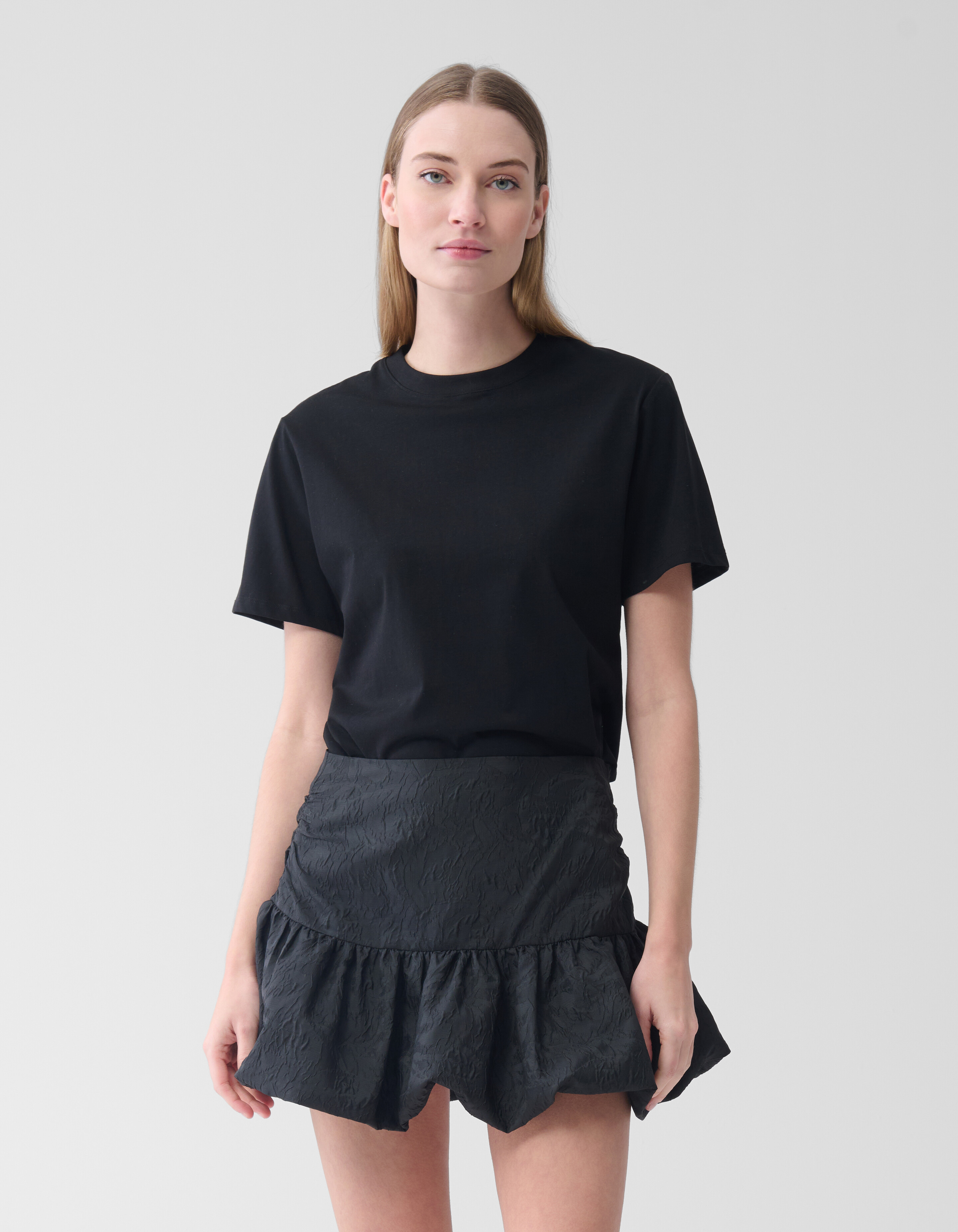 Jacquard Mini Rok Zwart SHOEBY WOMEN