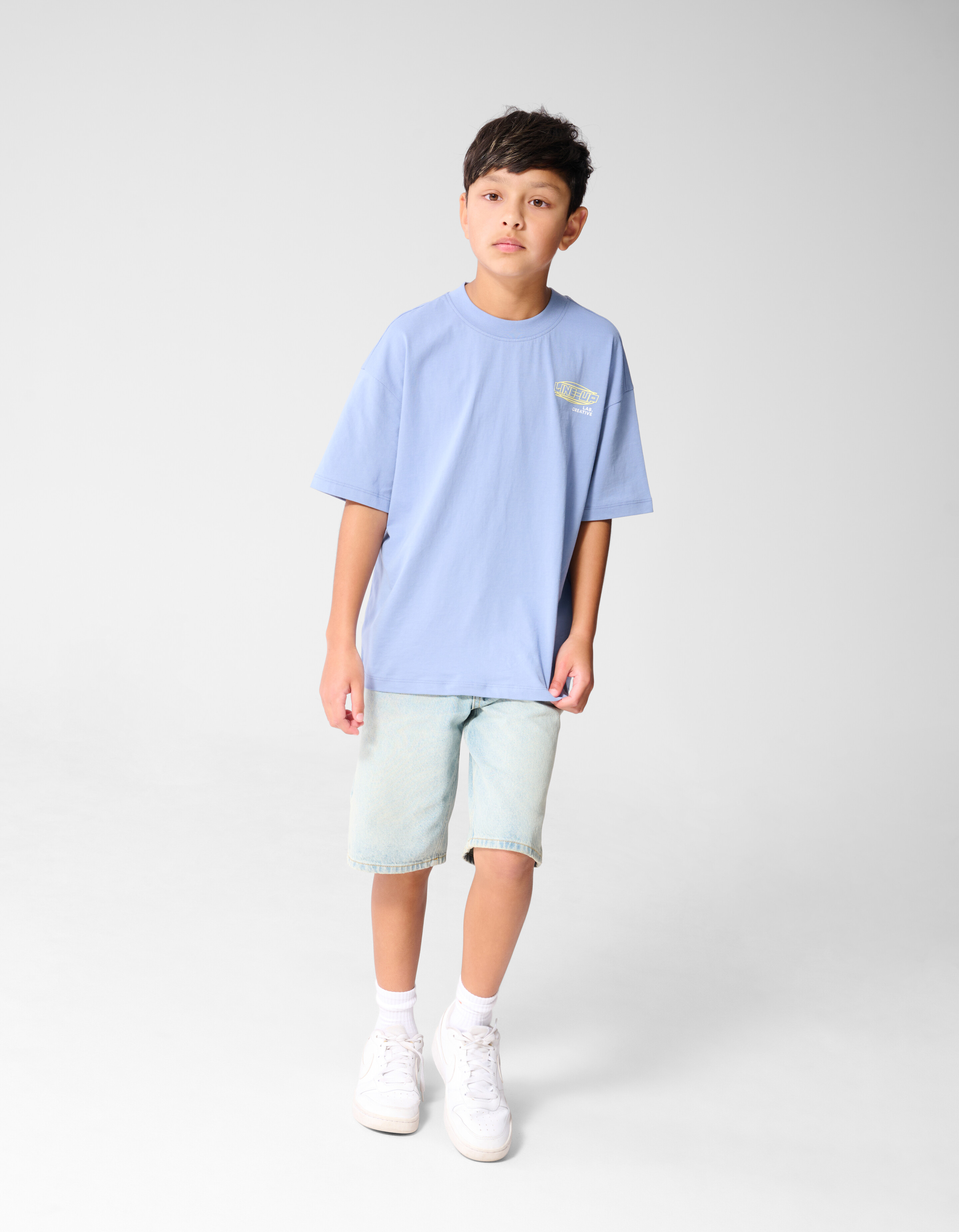 Line Up Artwork T-shirt Blauw SHOEBY BOYS