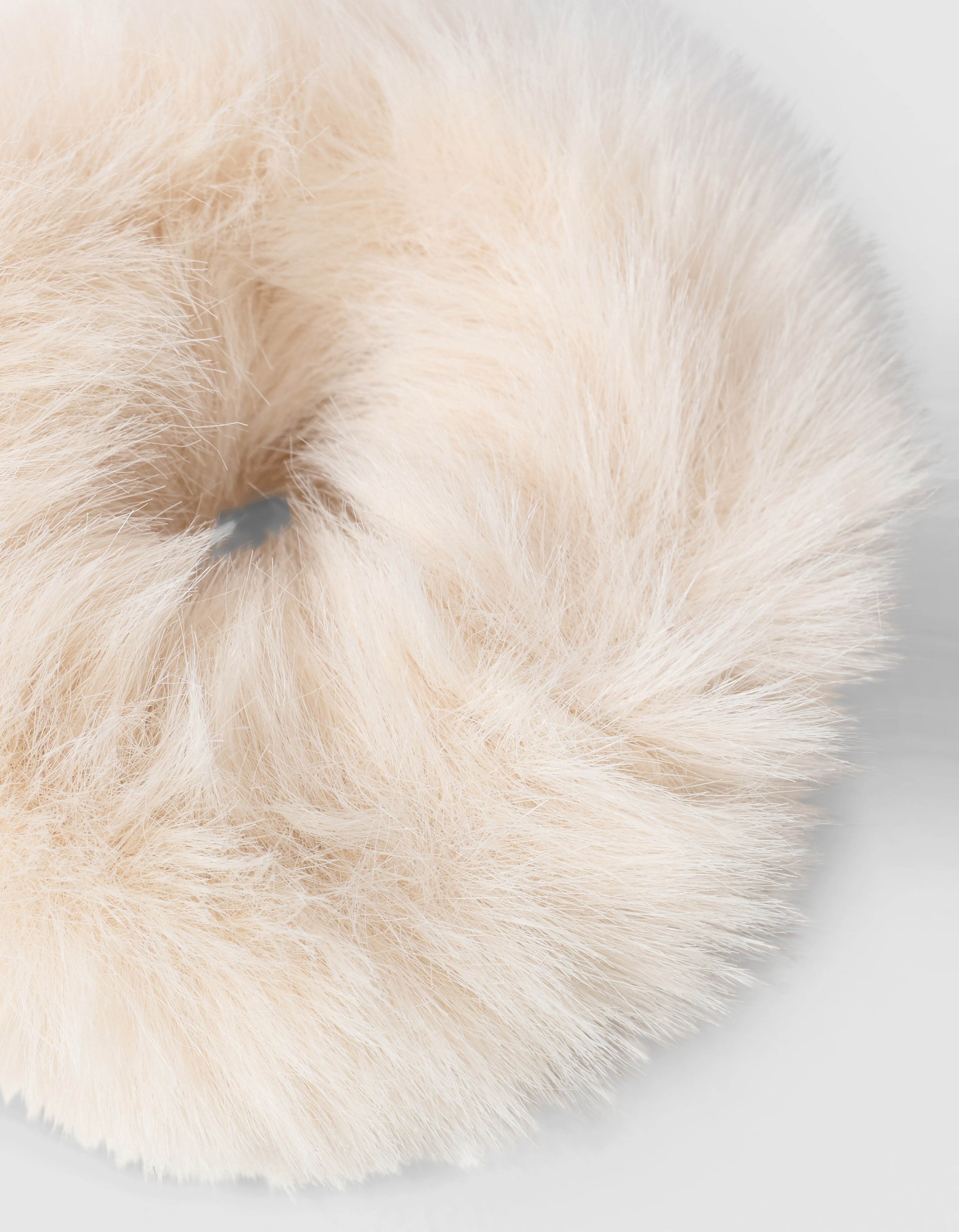 Fur Scrunchie Gebroken Wit SHOEBY ACCESSOIRES
