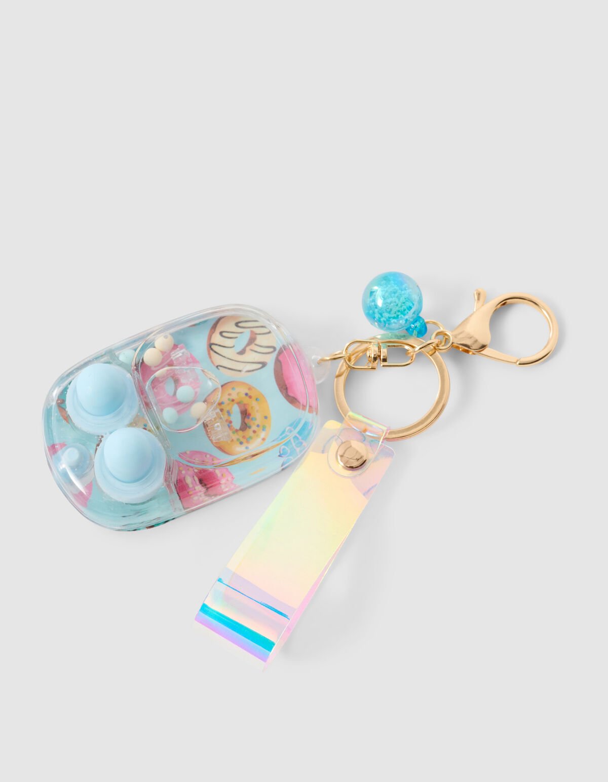 Donut Sleutelhanger Lichtblauw SHOEBY ACCESSOIRES