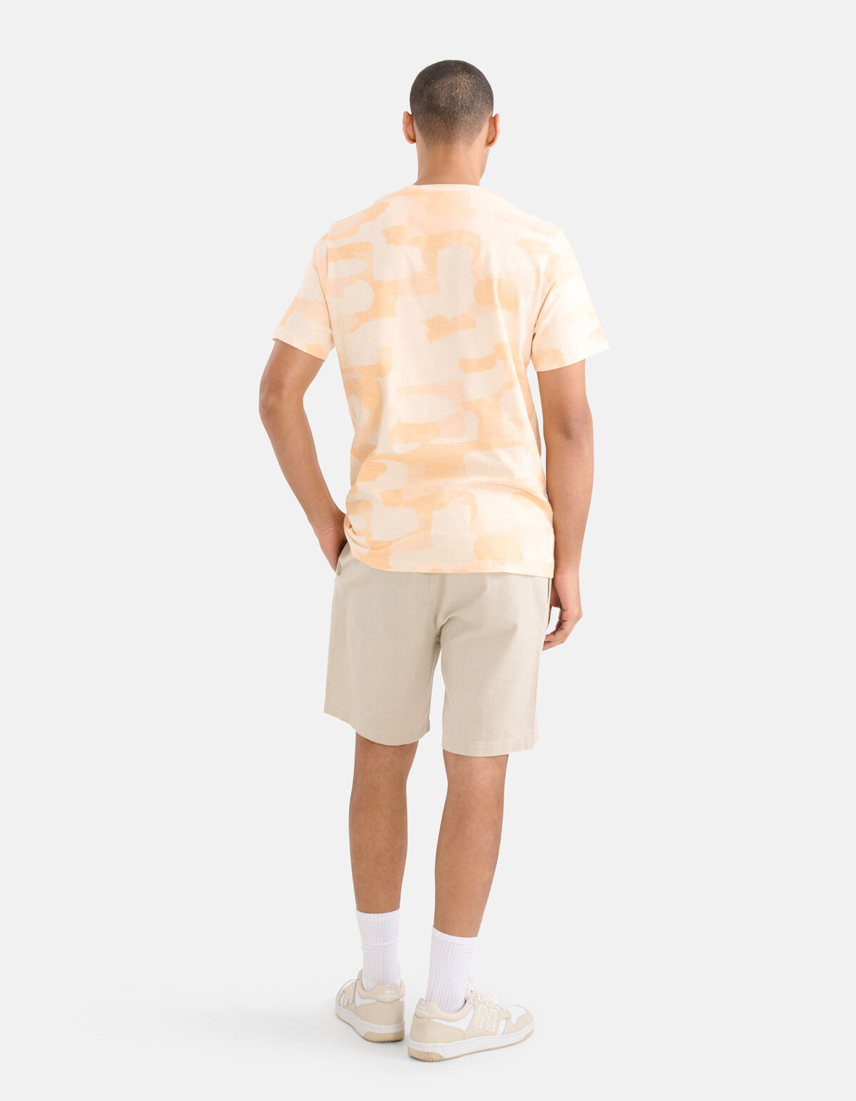 Printed Camo T-shirt Oranje SHOEBY MEN