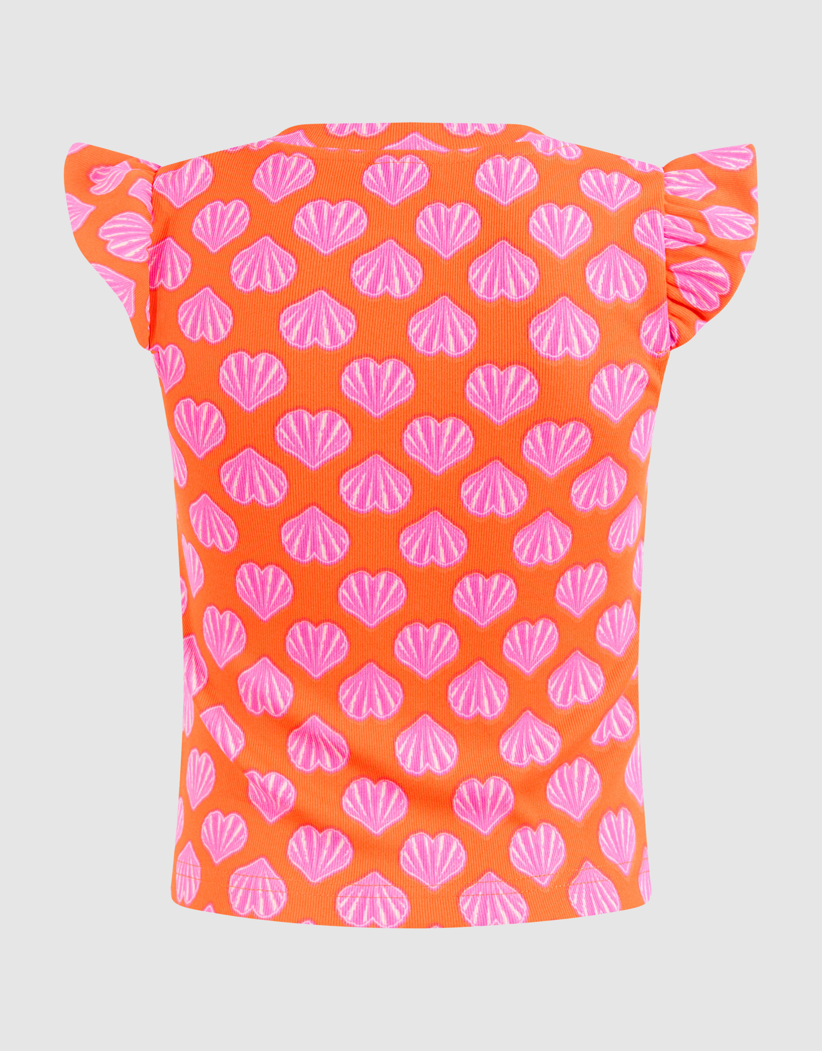Schelpen Ruffle Top Oranje SHOEBY GIRLS