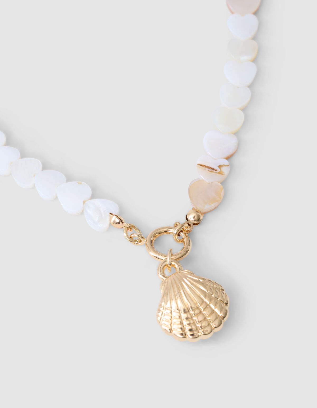 Parel Heart Ketting Wit SHOEBY ACCESSOIRES
