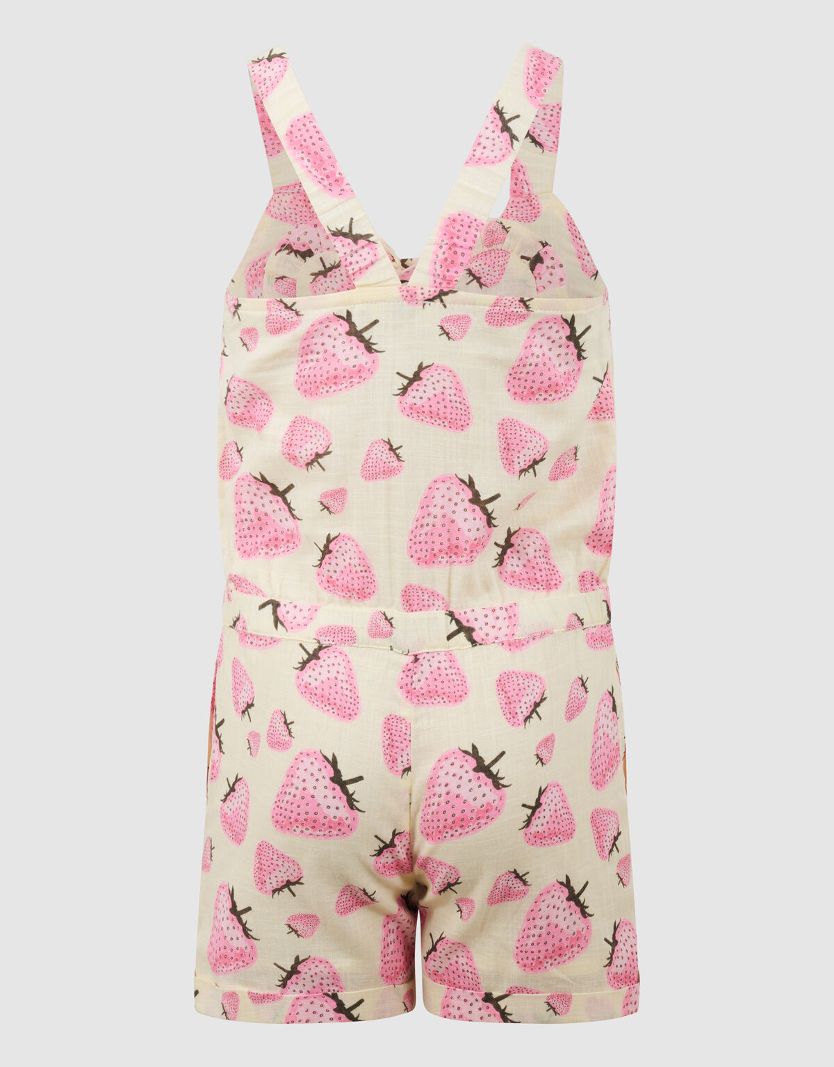 Strawberry Print Jumpshort Gebroken Wit SHOEBY GIRLS