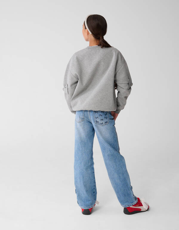 Oversized Strik Sweater Grijs SHOEBY GIRLS