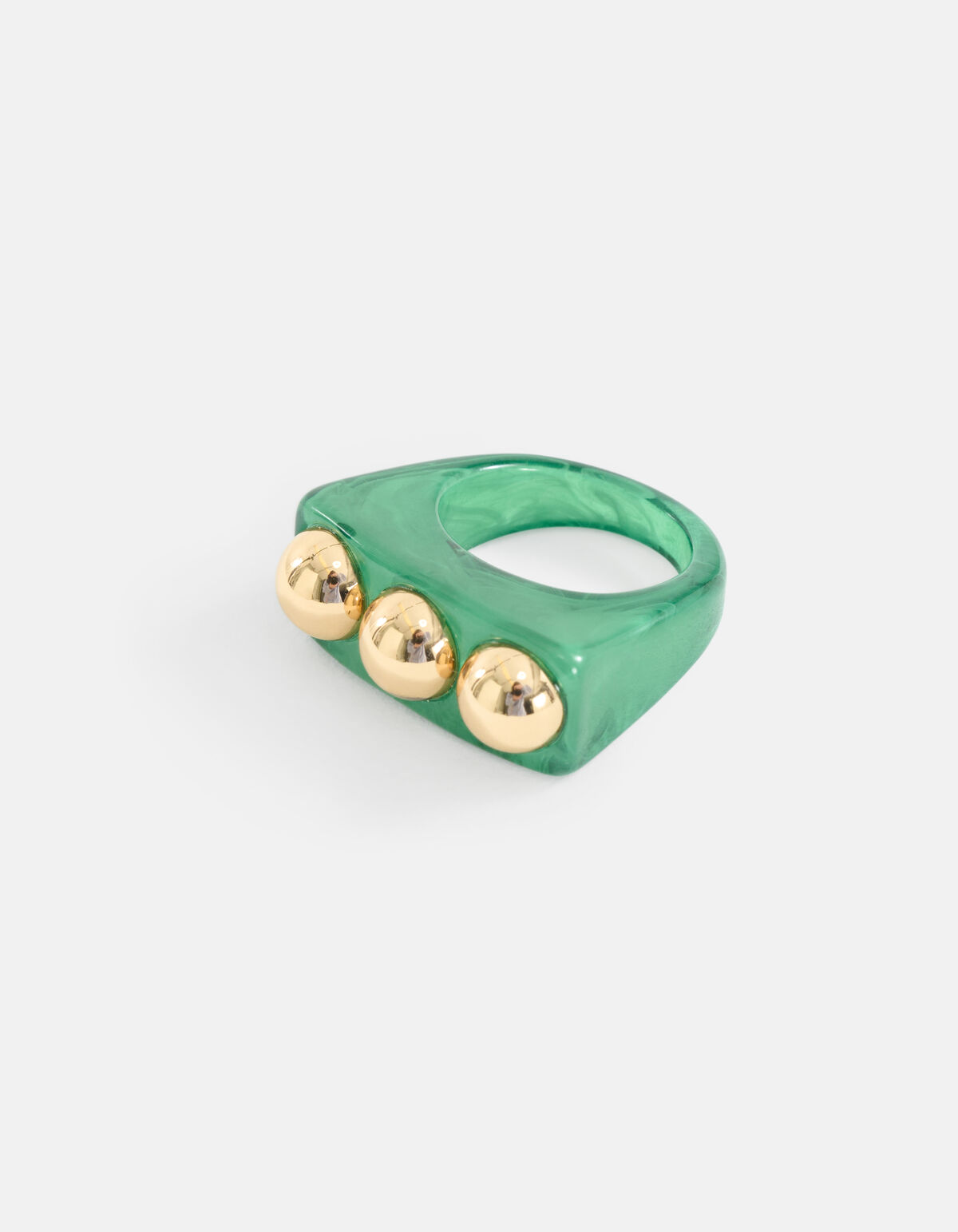 Studs Ring Groen SHOEBY ACCESSOIRES