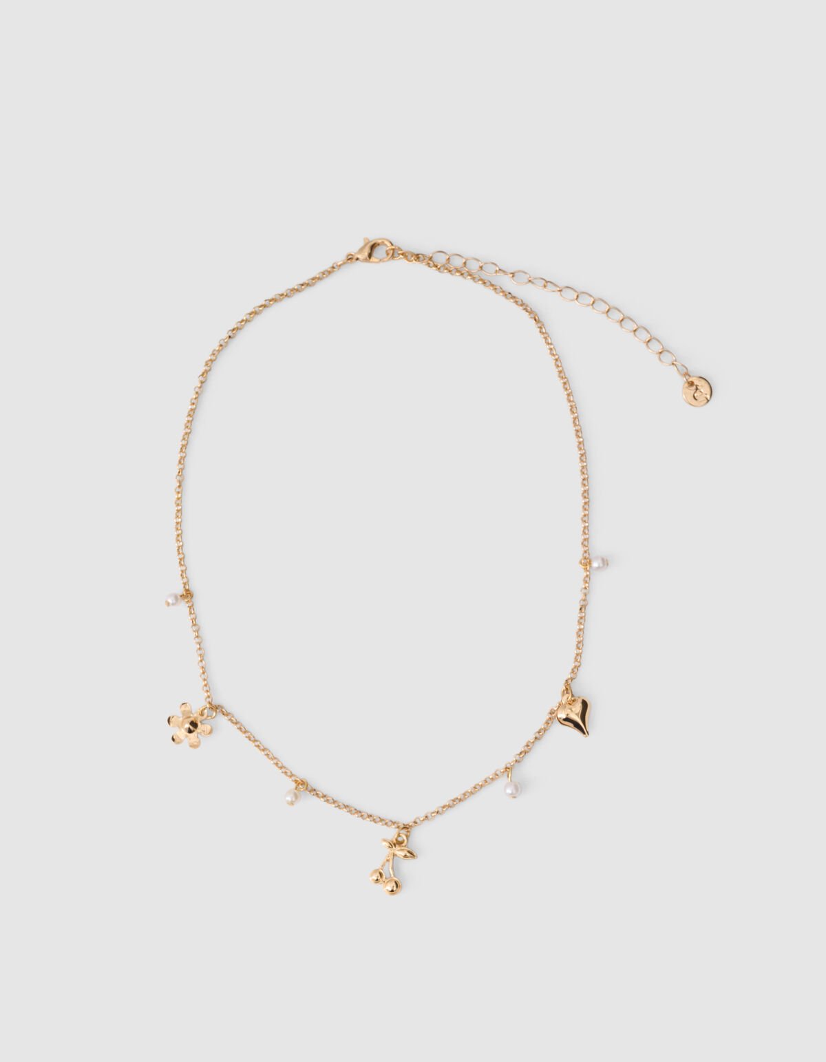 Parel Charm Ketting Goud SHOEBY ACCESSOIRES