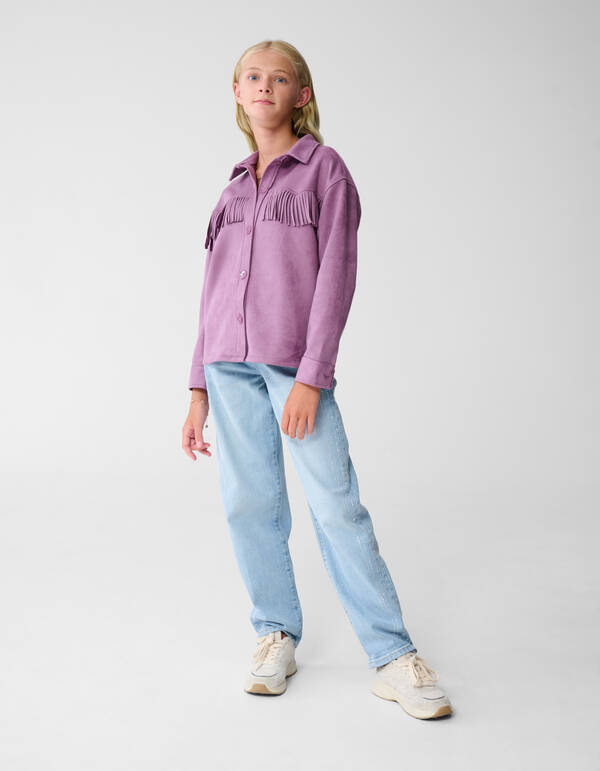 Suede Blouse Paars SHOEBY GIRLS