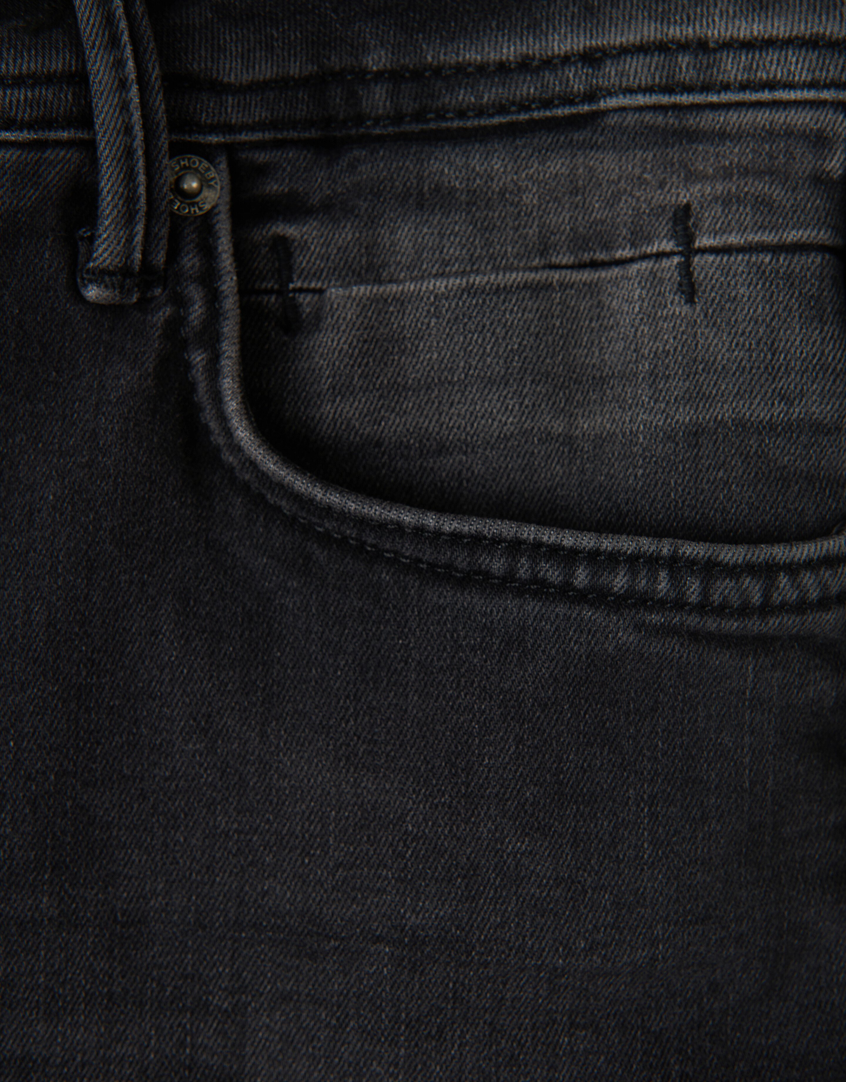 Slim Fit Jeans Zwart L32 Refill
