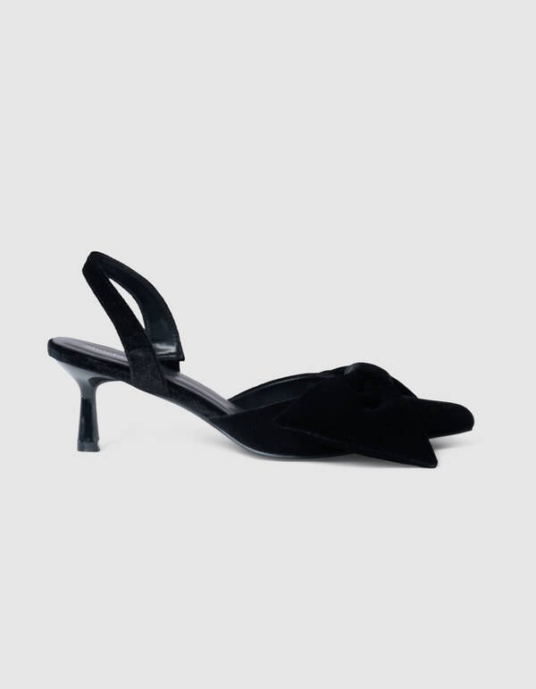 Velvet Strik Hakken Zwart SHOEBY SHOES