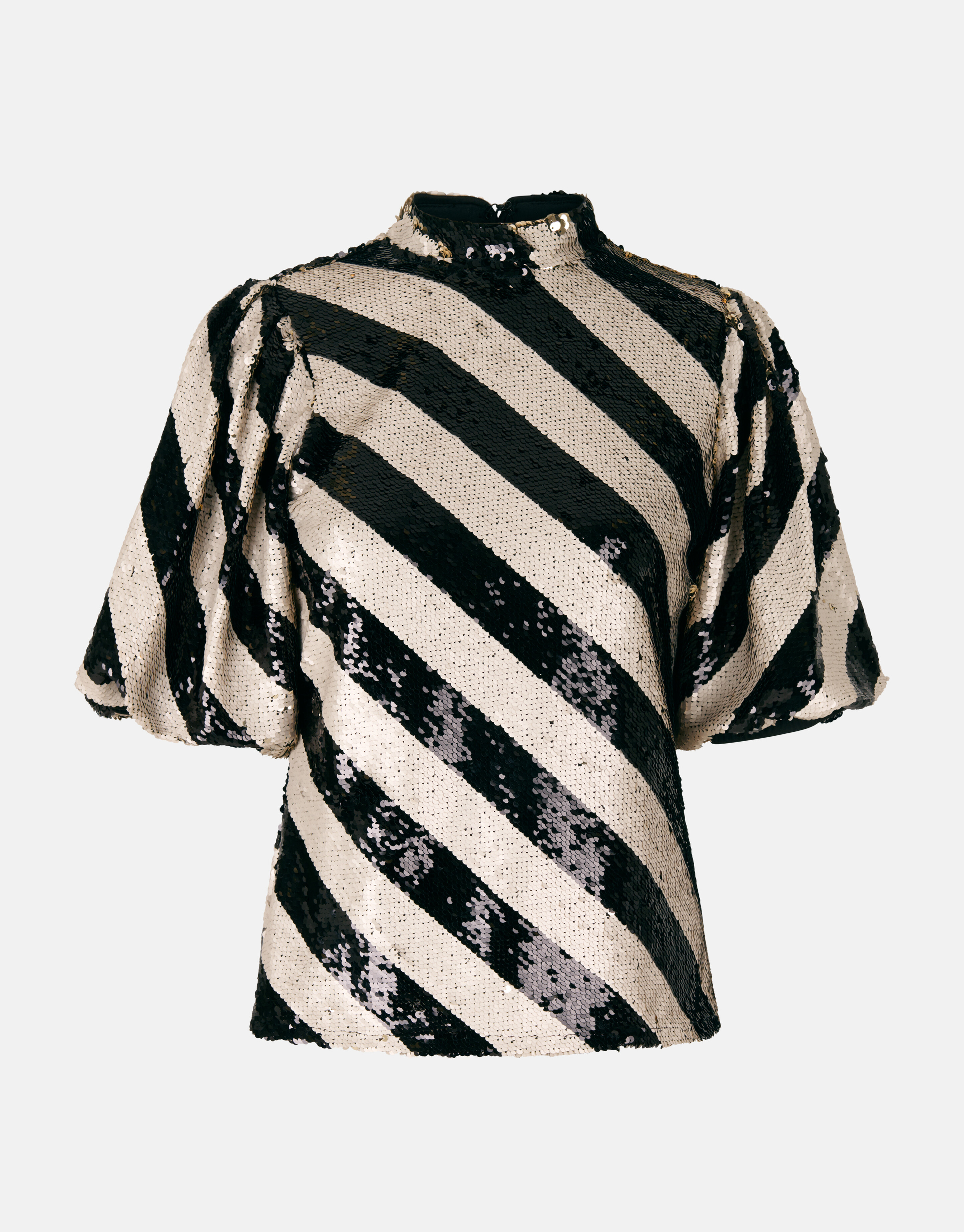 Pailletten Top Zwart/Wit SHOEBY WOMEN