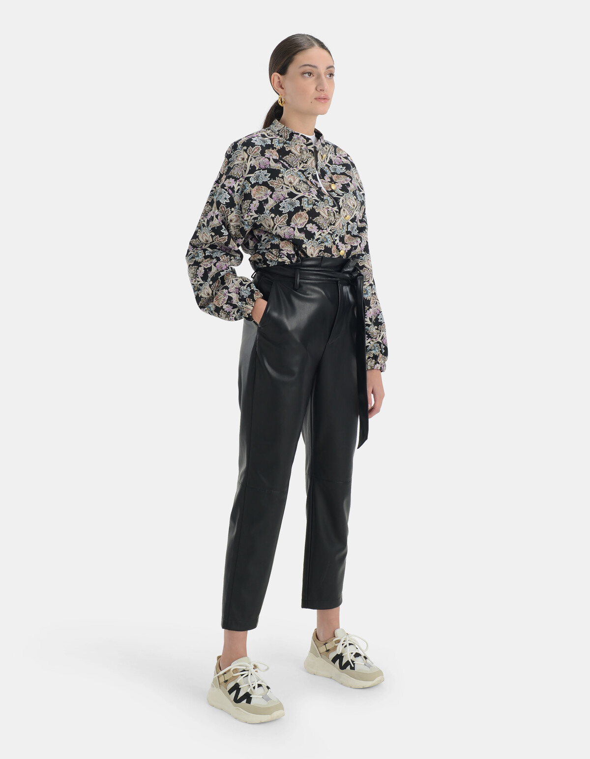 Vegan Leather Paperbag Broek EKSEPT