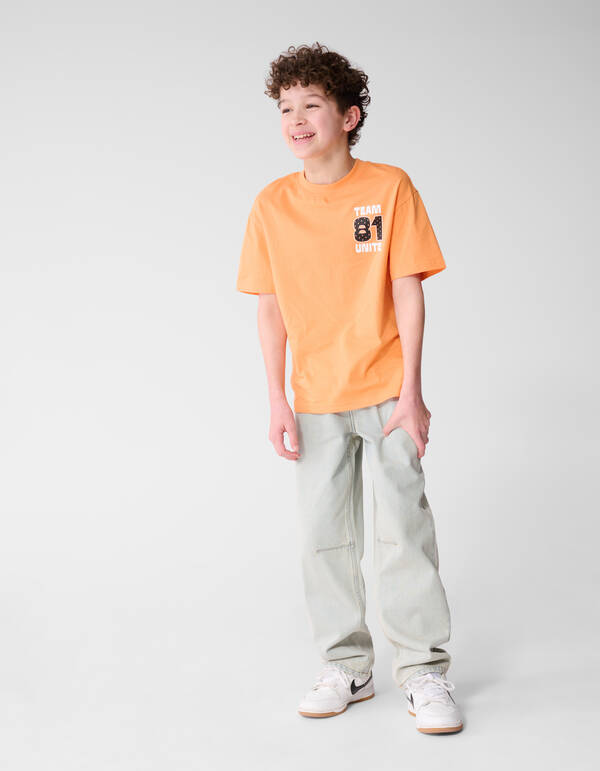 Team Unite Artwork T-shirt Oranje SHOEBY BOYS