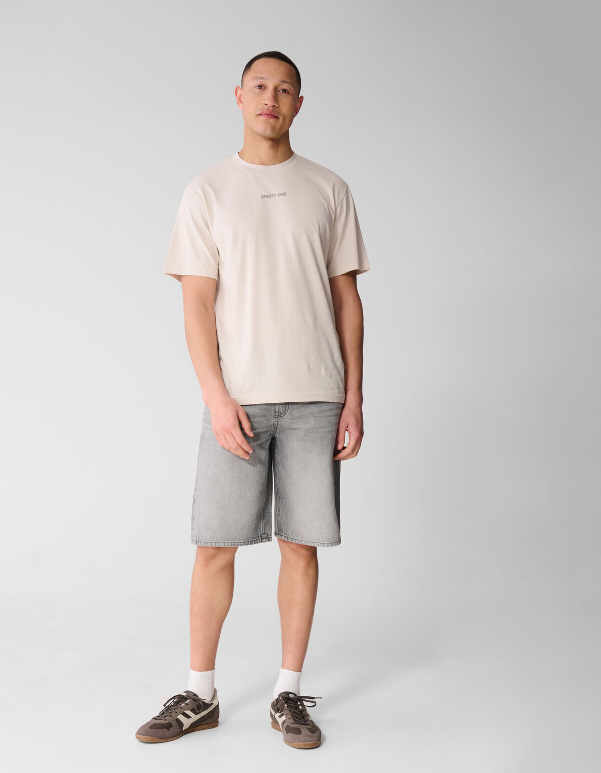 Eighty One T-shirt Lichtgrijs SHOEBY MEN
