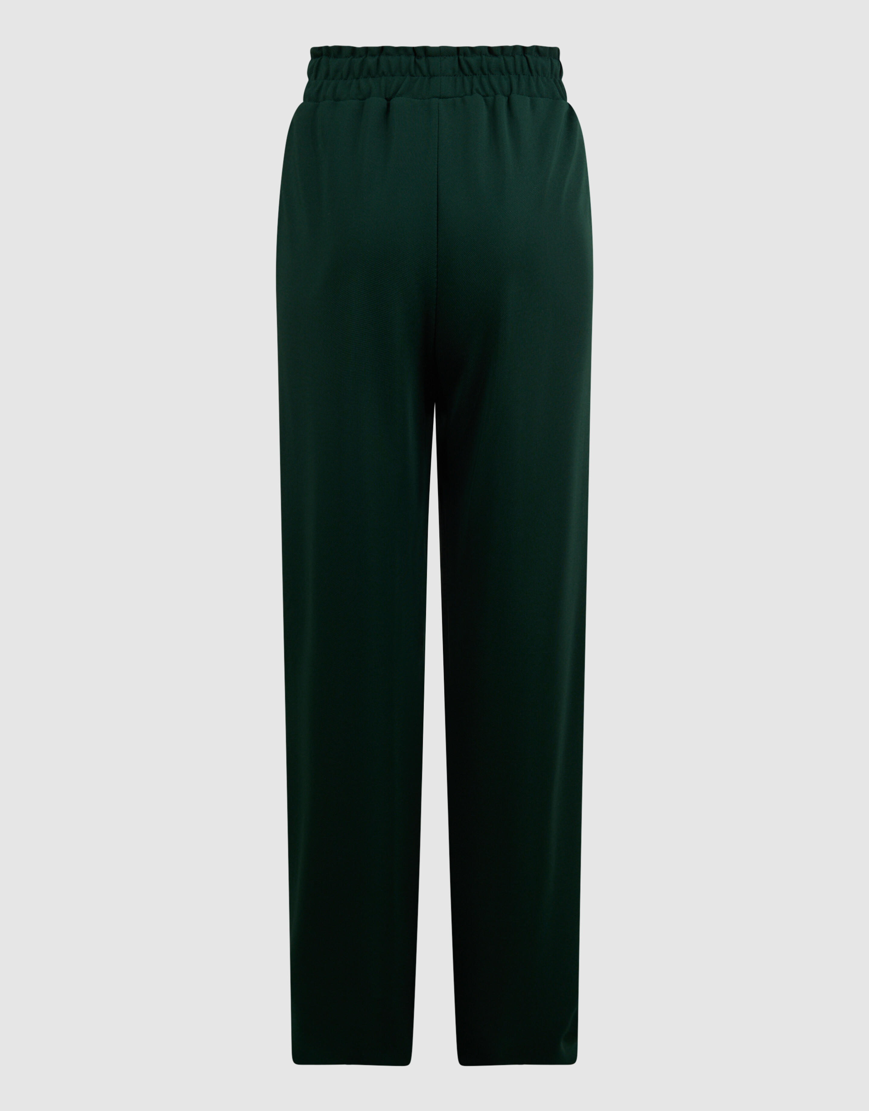 Sporty Wide Leg Broek Donkergroen SHOEBY GIRLS